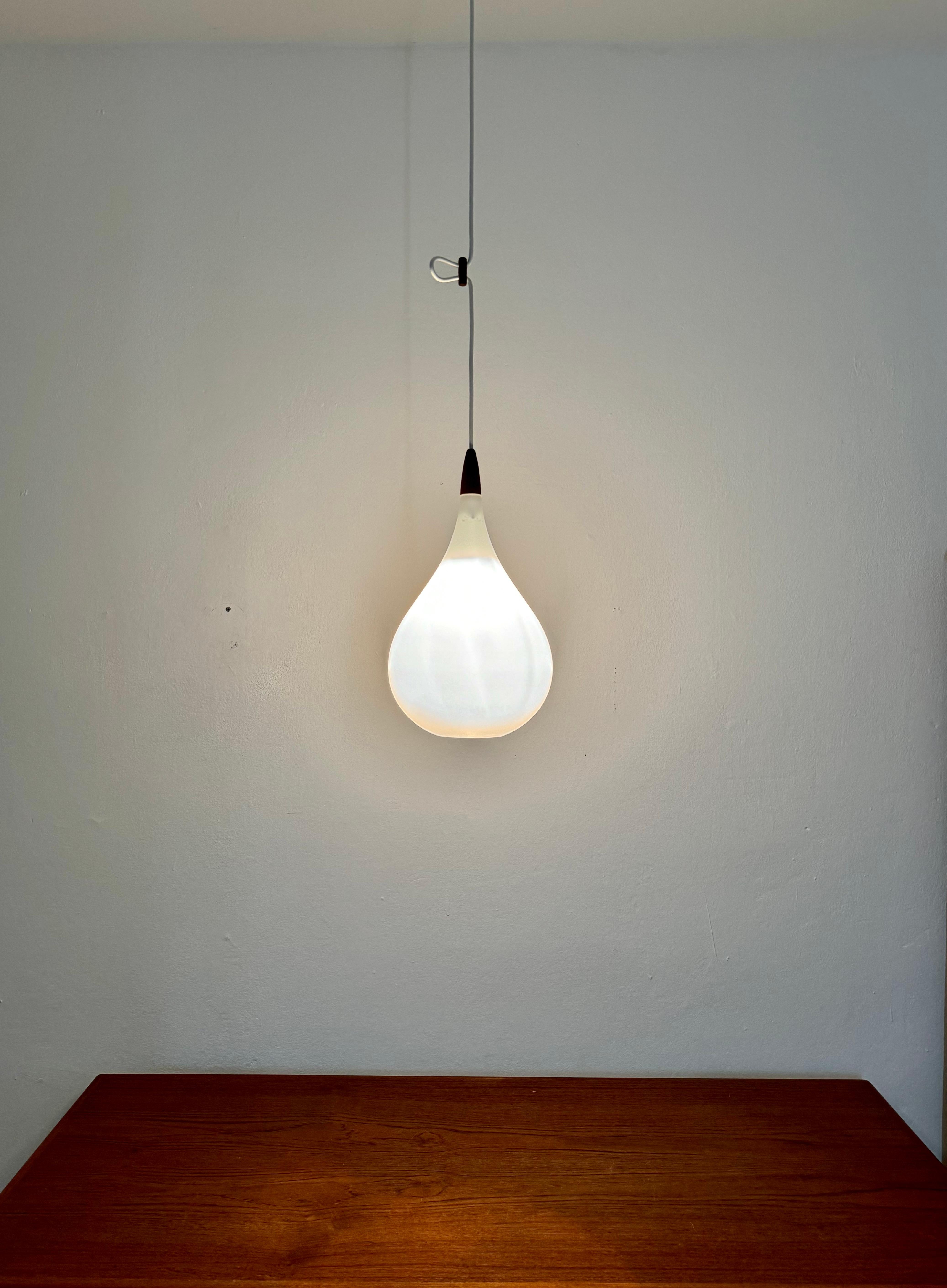 Opaline Pendant Lamp by Uno and Östen Krist For Sale 2