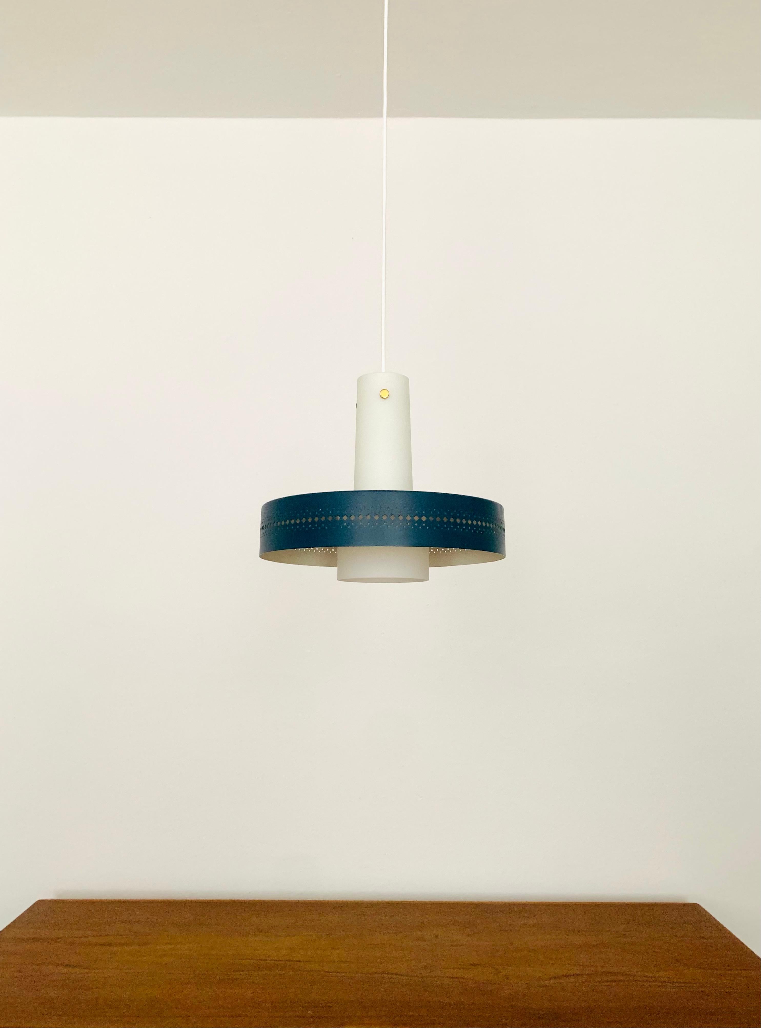 German Opaline Pendant Lamp For Sale