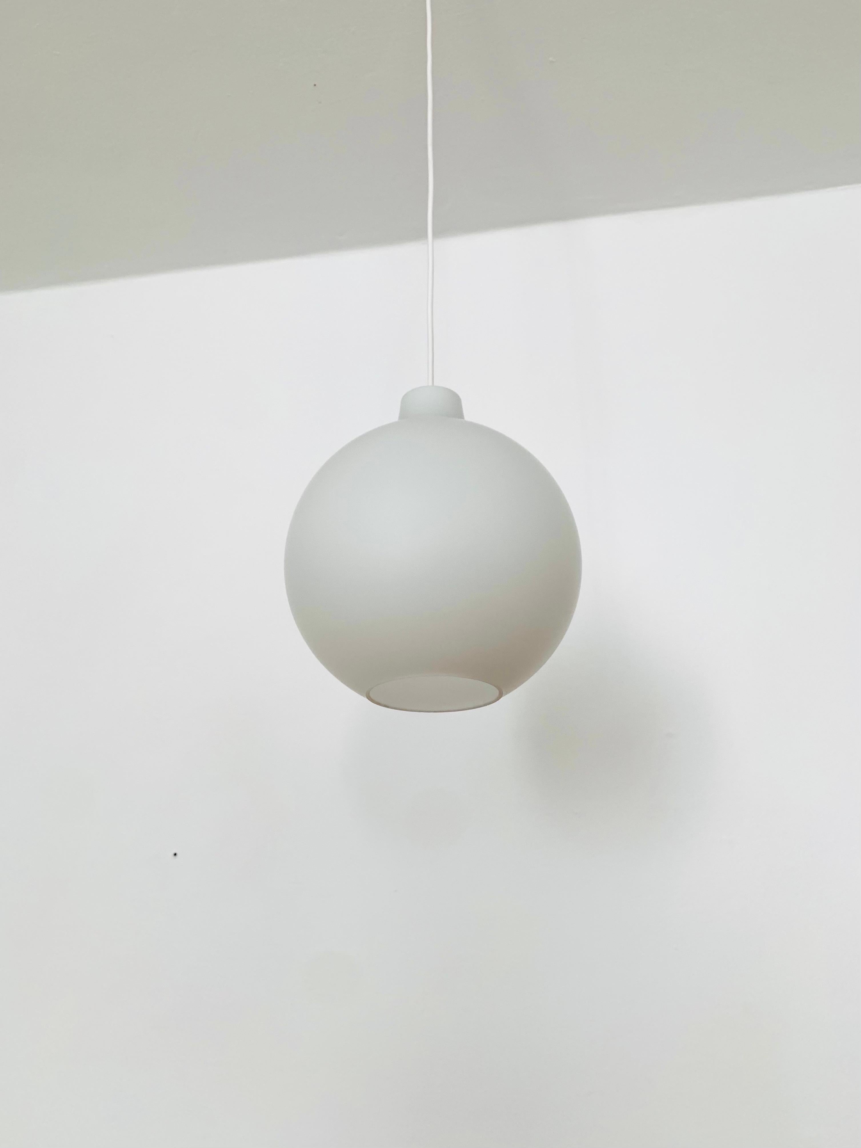 German Opaline Pendant Lamp by Aloys Gangkofner for Peill and Putzler For Sale