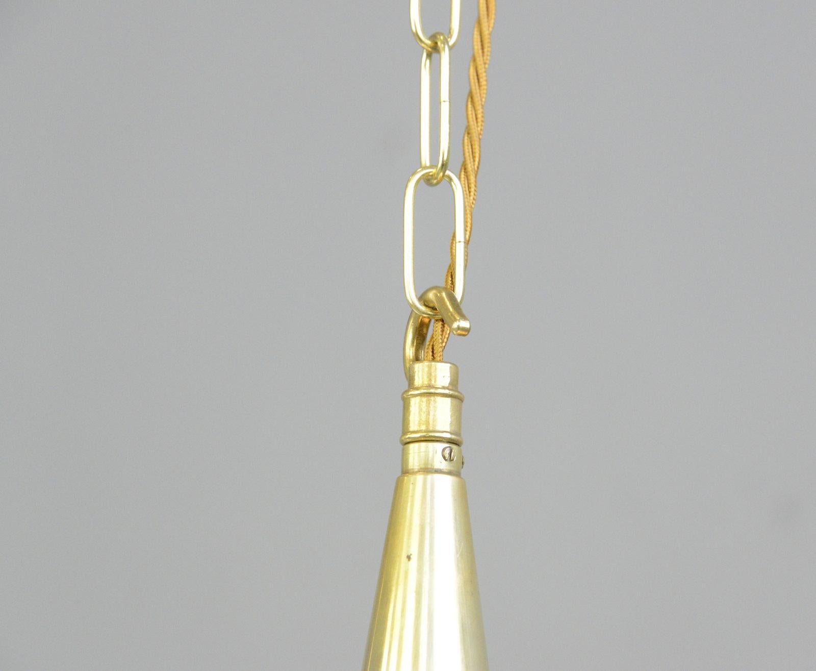Début du 20ème siècle Lampes à suspension en opaline de Marianne Brandt pour Schwintzer & Grff en vente