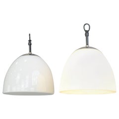 Opaline Pendant Lights by Vilhelm Lauritzen, circa 1950s