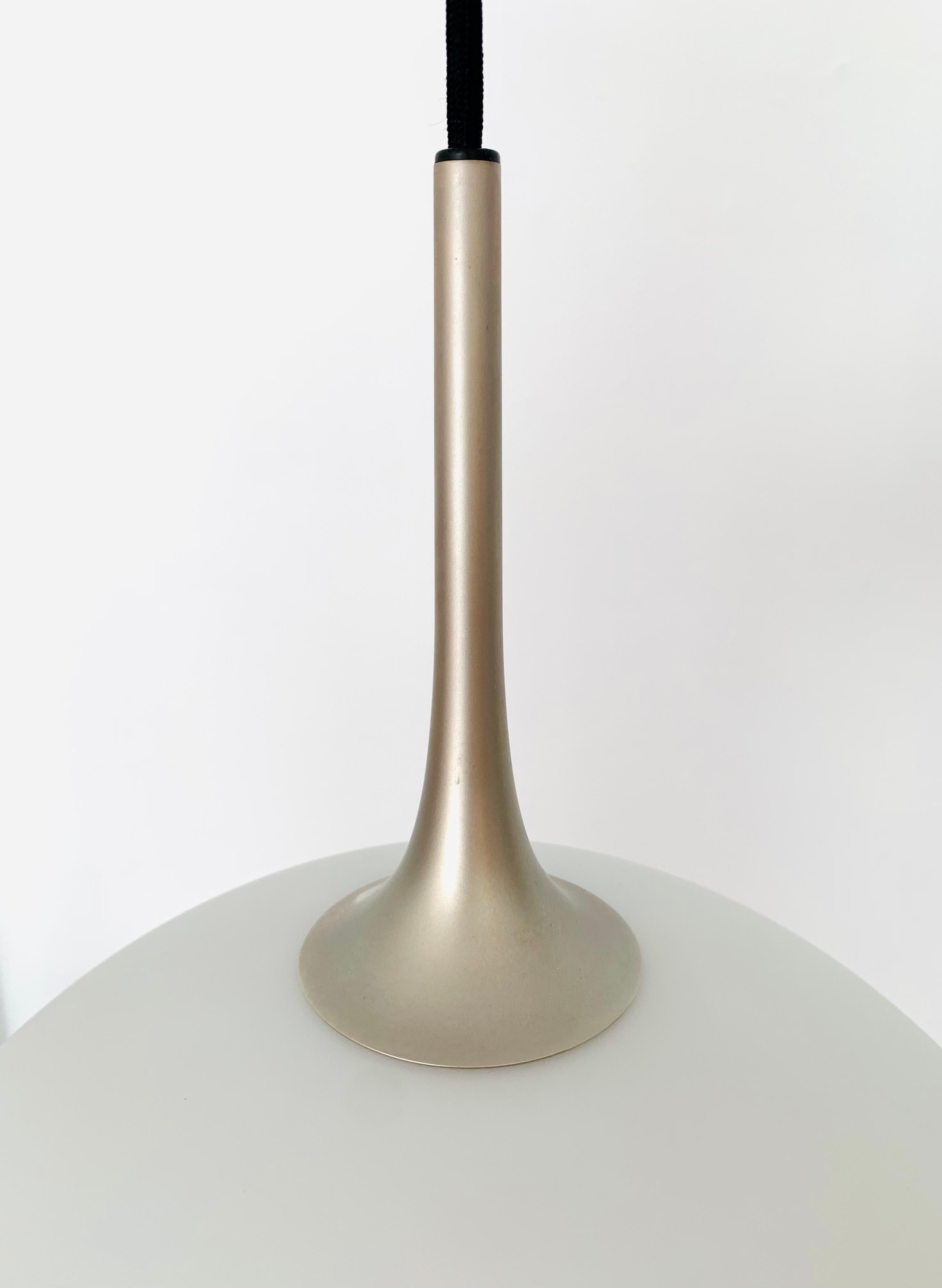 Late 20th Century Opaline Posa 36 Pendant Lamp with Counterweight by Florian Schulz For Sale