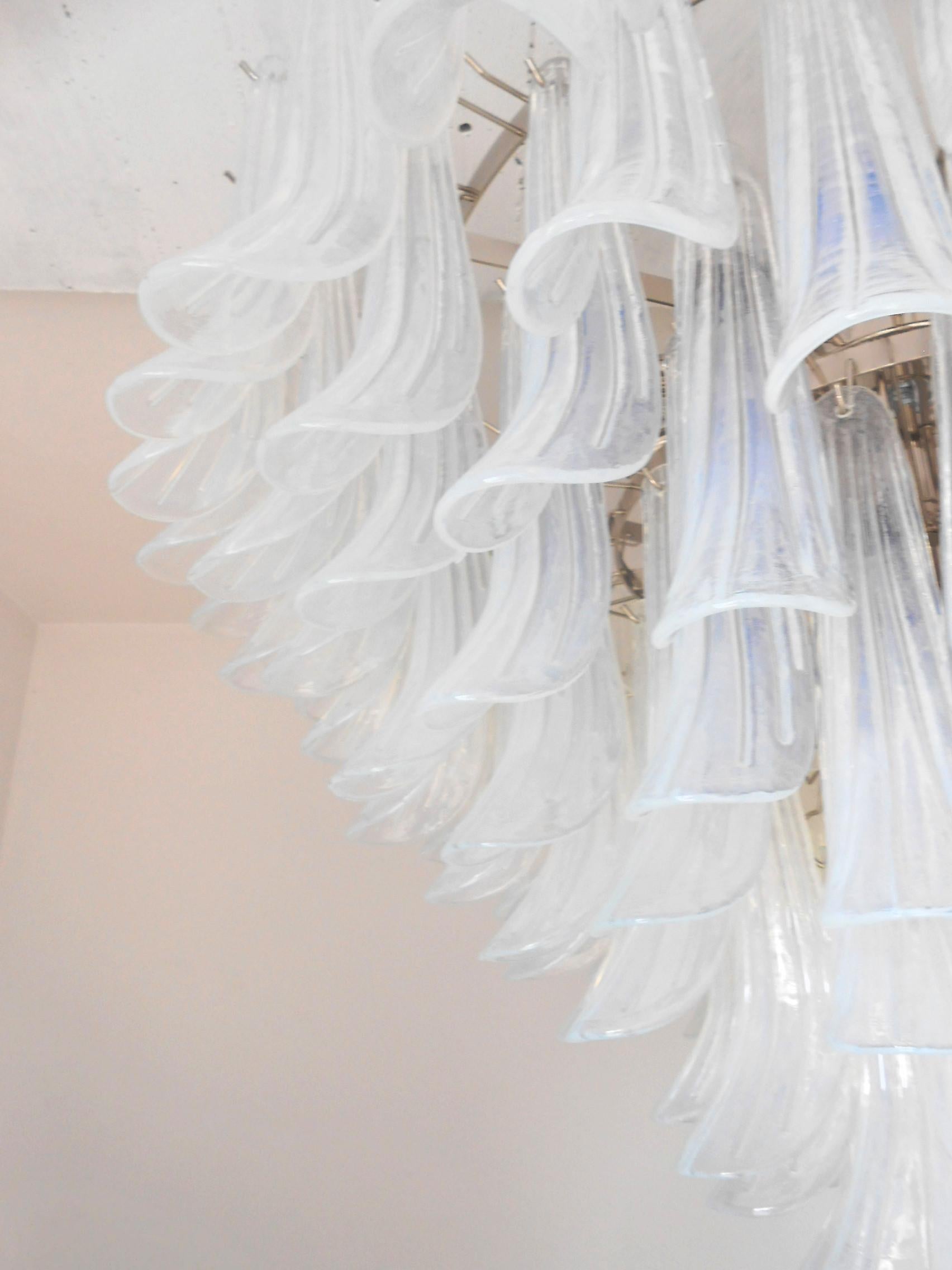 Contemporary Opaline Selle Chandelier by Fabio Ltd For Sale