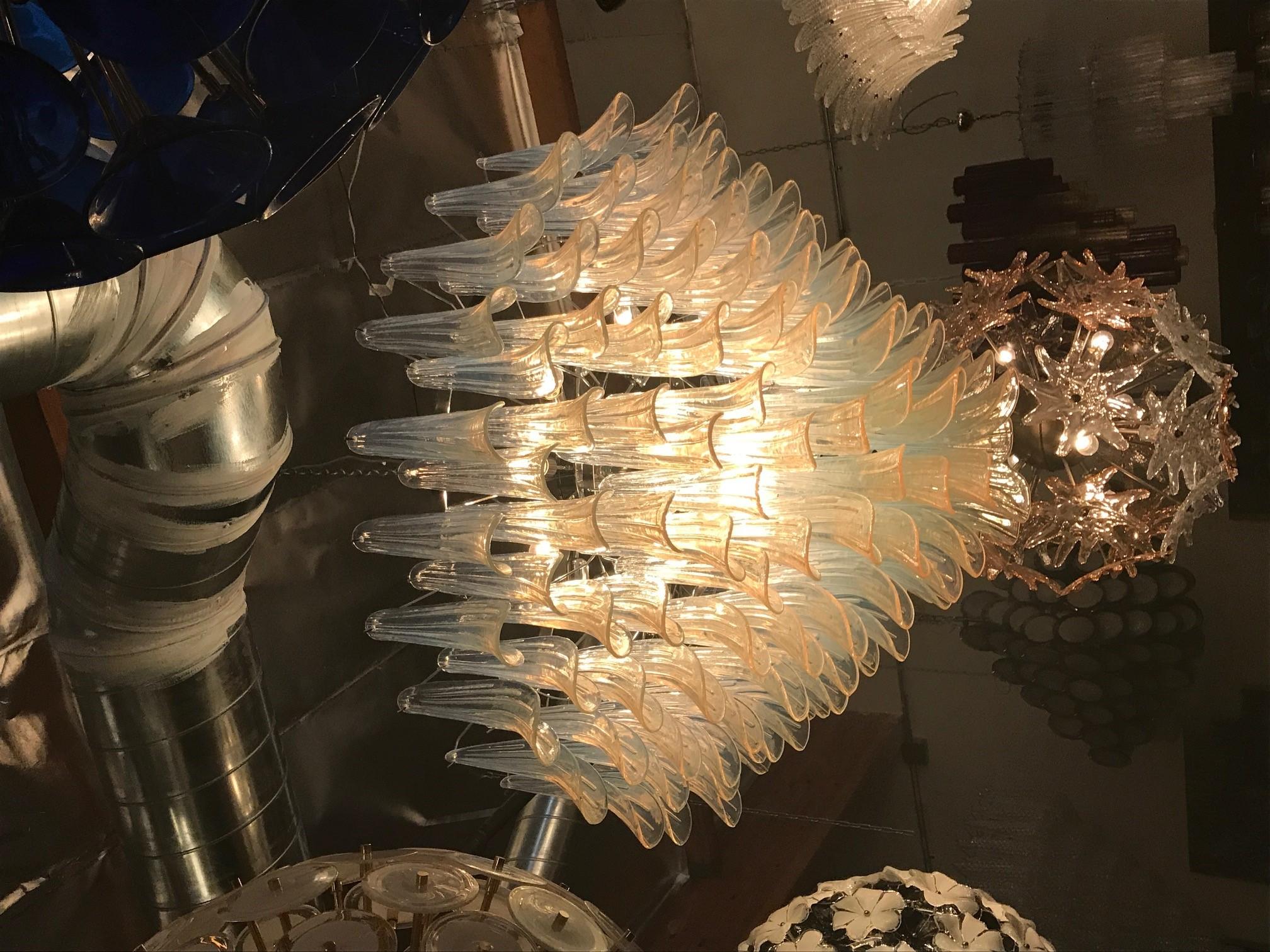 Opaline Selle Chandelier by Fabio Ltd For Sale 2