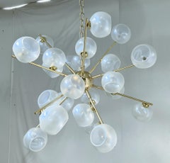 Opaline Sputnik Chandelier by Fabio Ltd