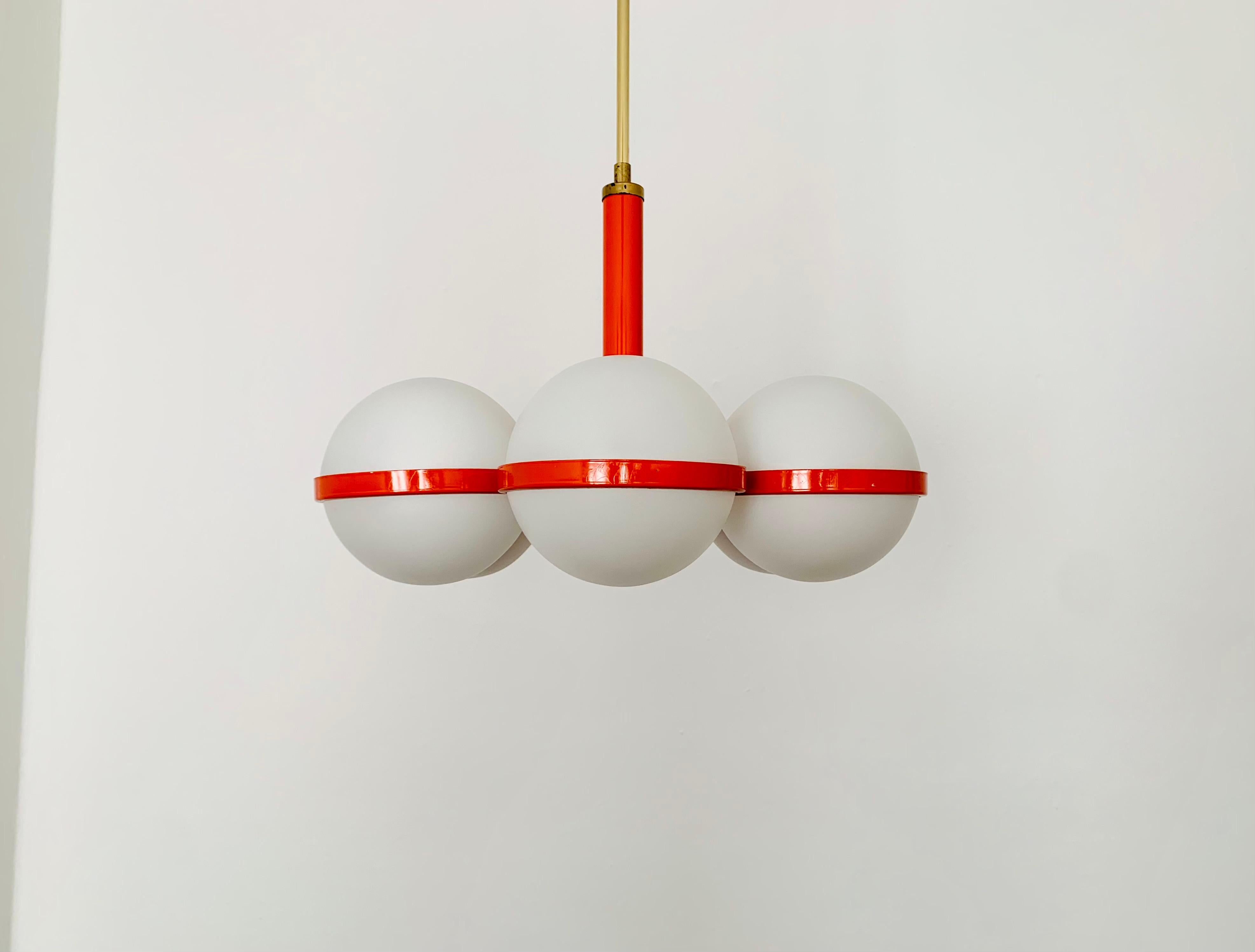 Space Age Lampadario Sputnik Opalino in vendita