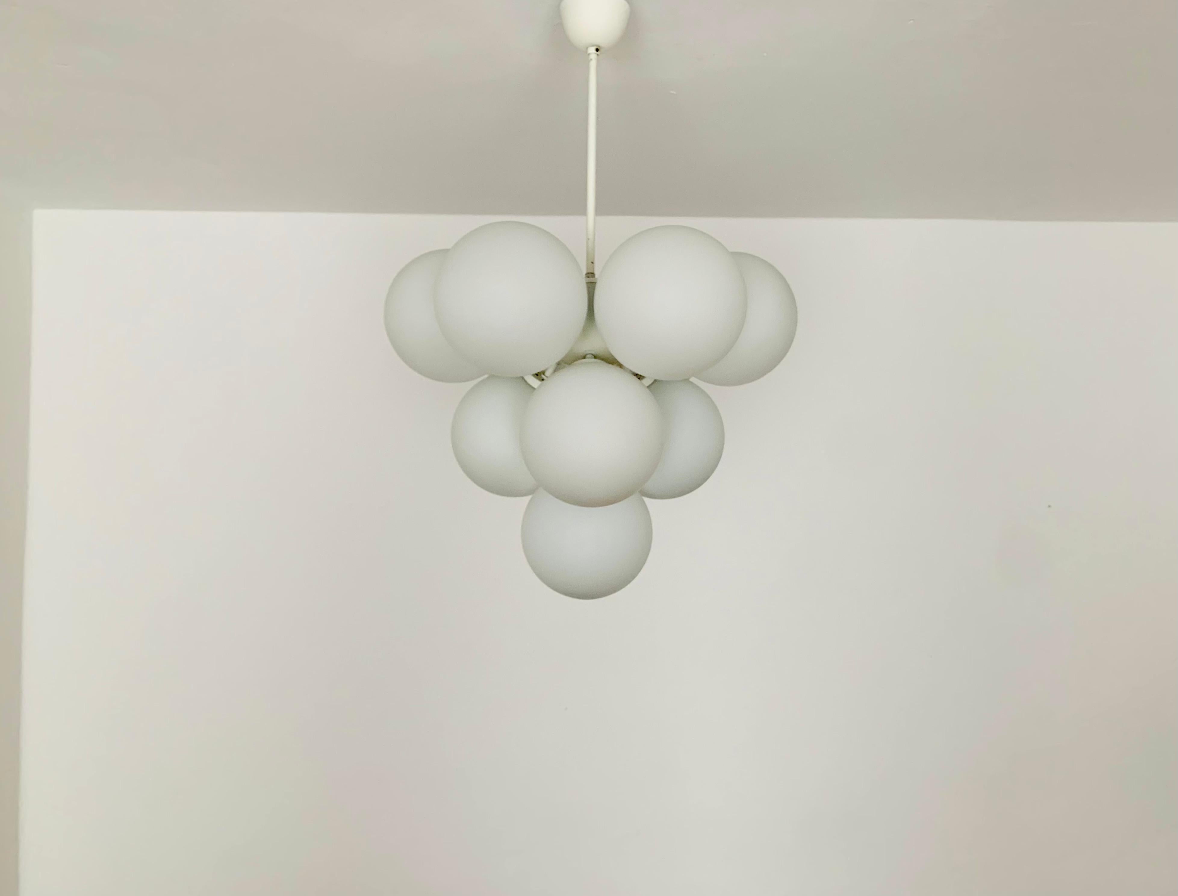 Space Age Lampadario Sputnik Opalino in vendita