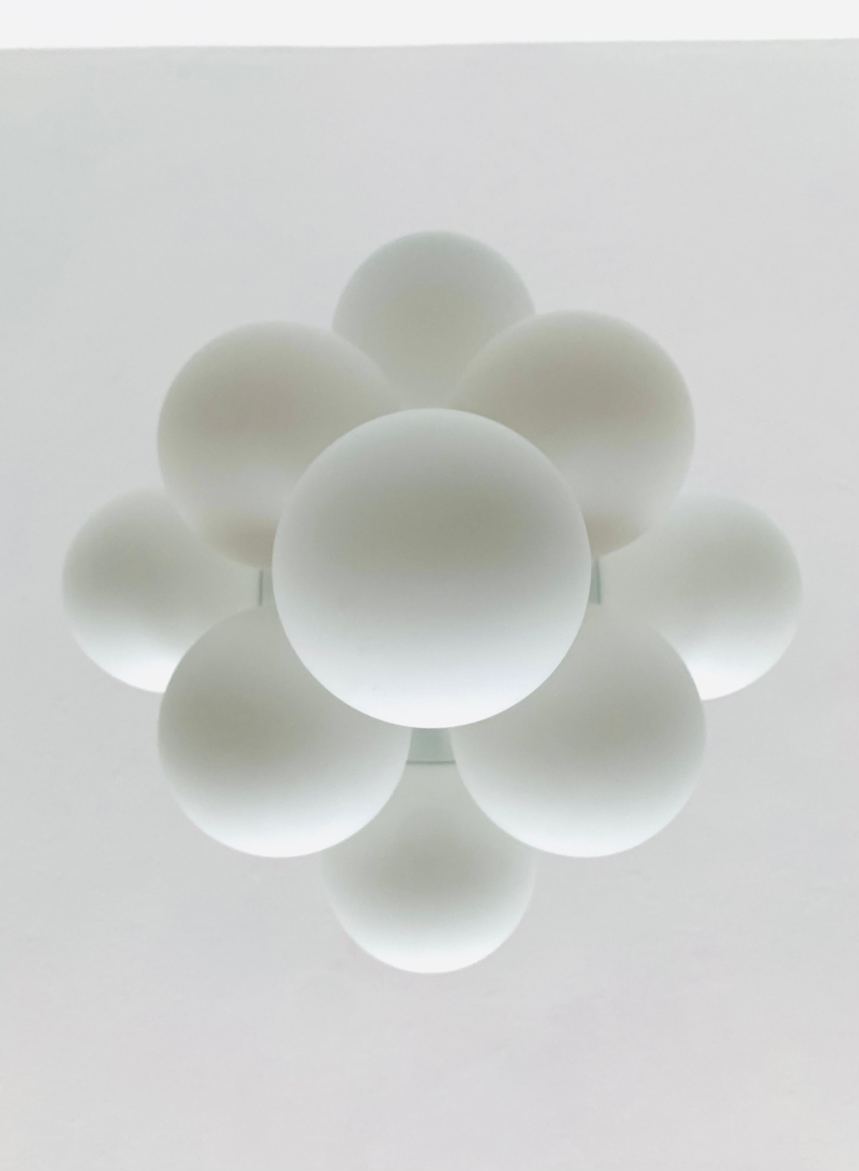 Metallo Lampadario Sputnik Opalino in vendita