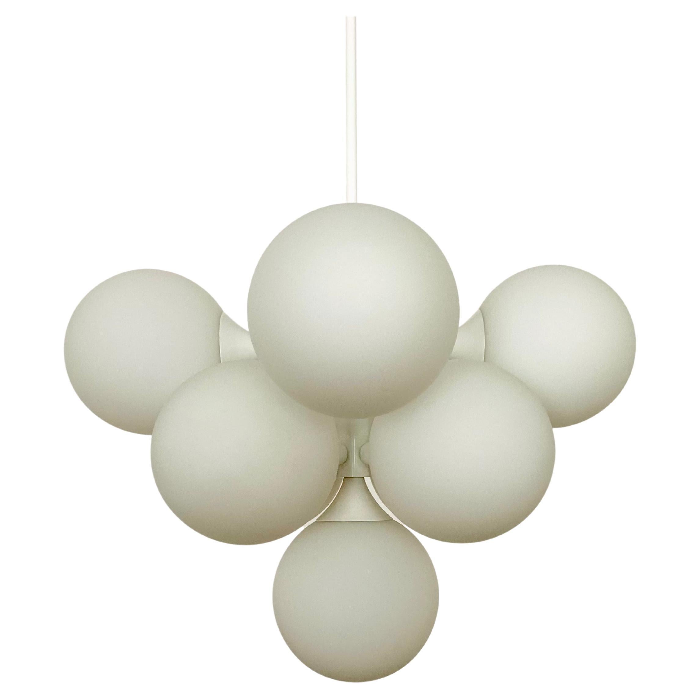 Opaline Sputnik Chandelier For Sale