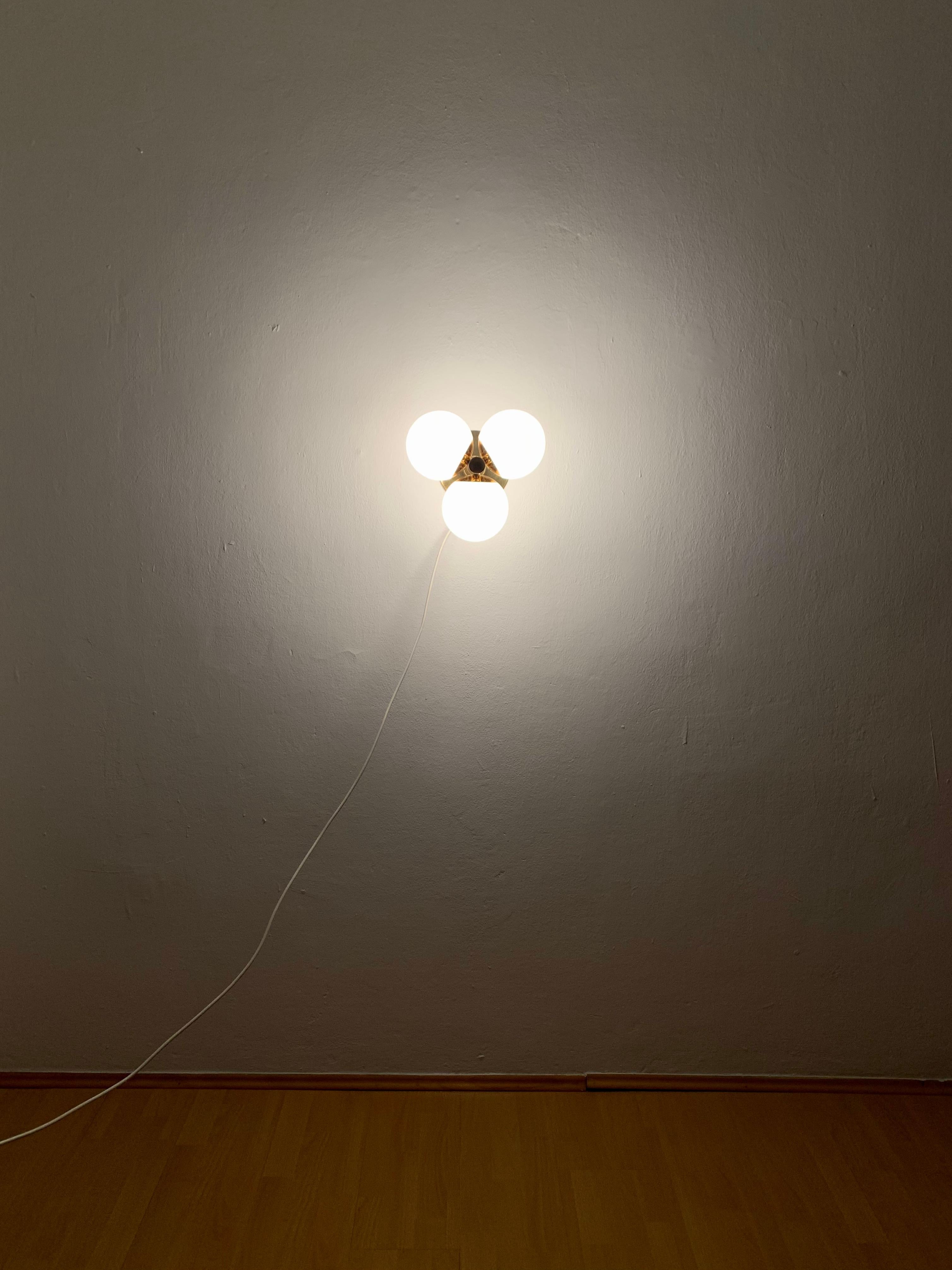 Opaline Sputnik Flush Lamp For Sale 4