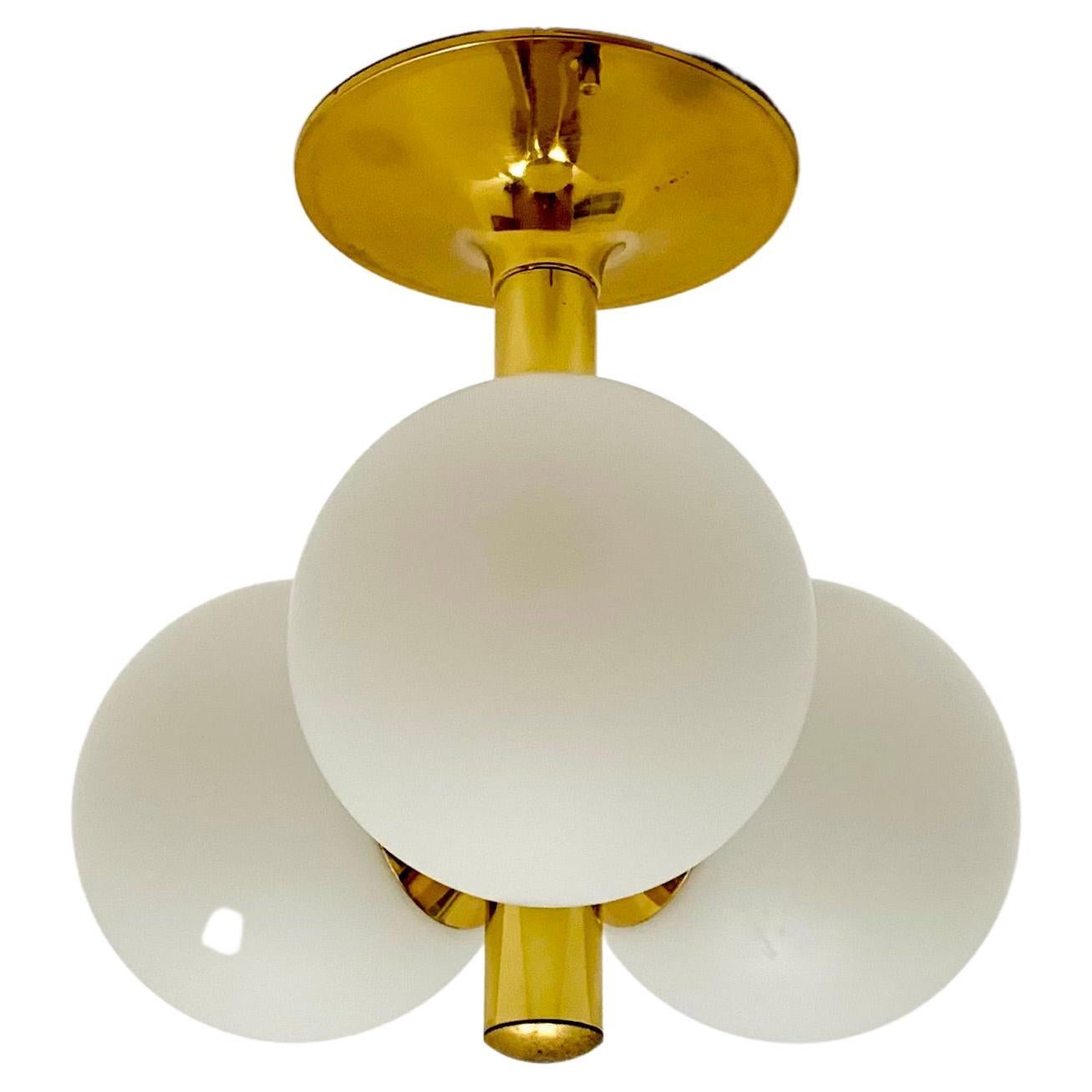 Opaline Sputnik Flush Lamp For Sale