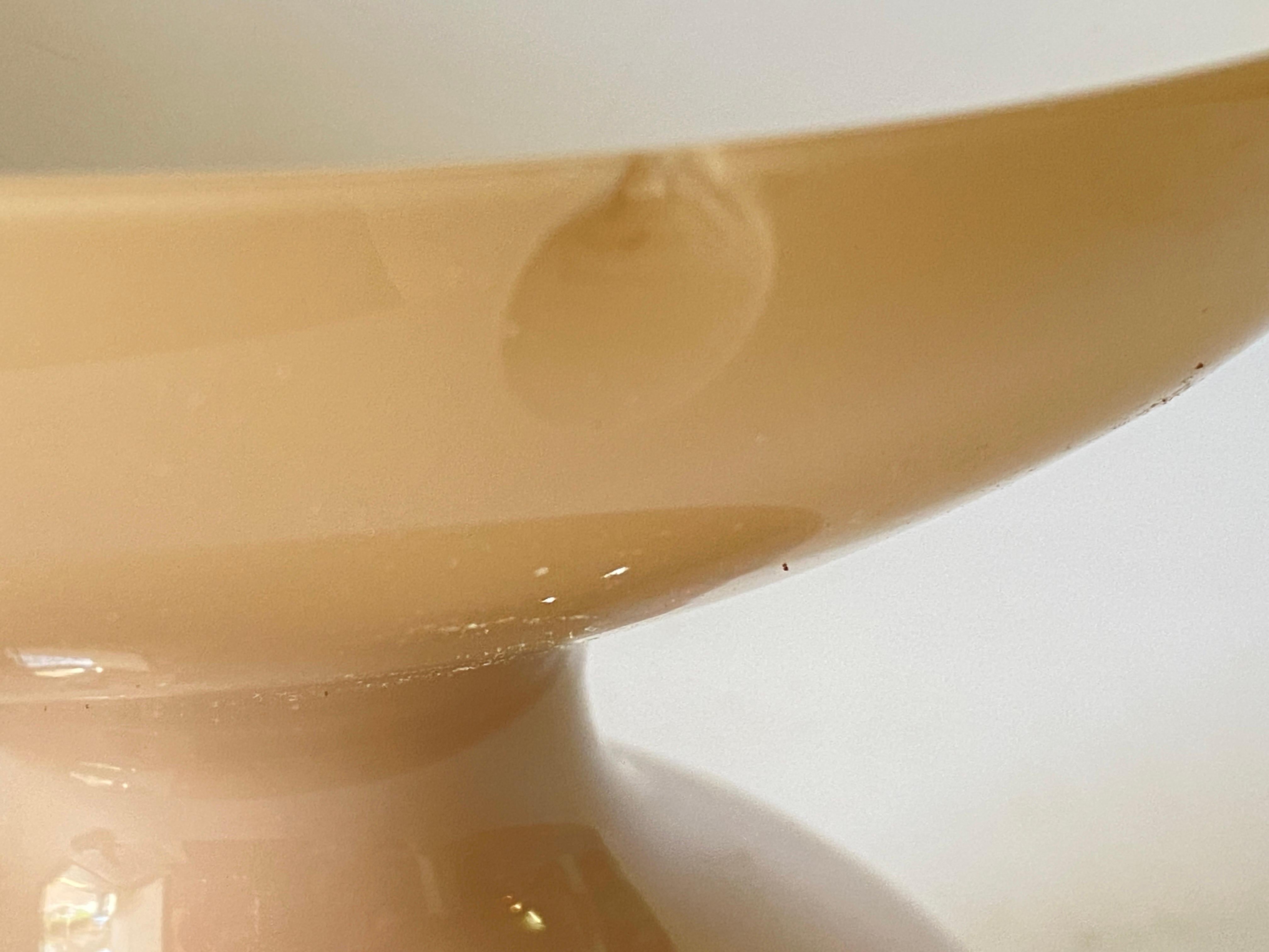 Italiano Vaso opalino fatto a mano di colore marrone Made in 1970, Italia in vendita