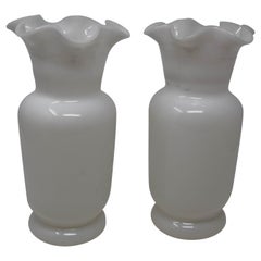 Opaline Vase Set of 2