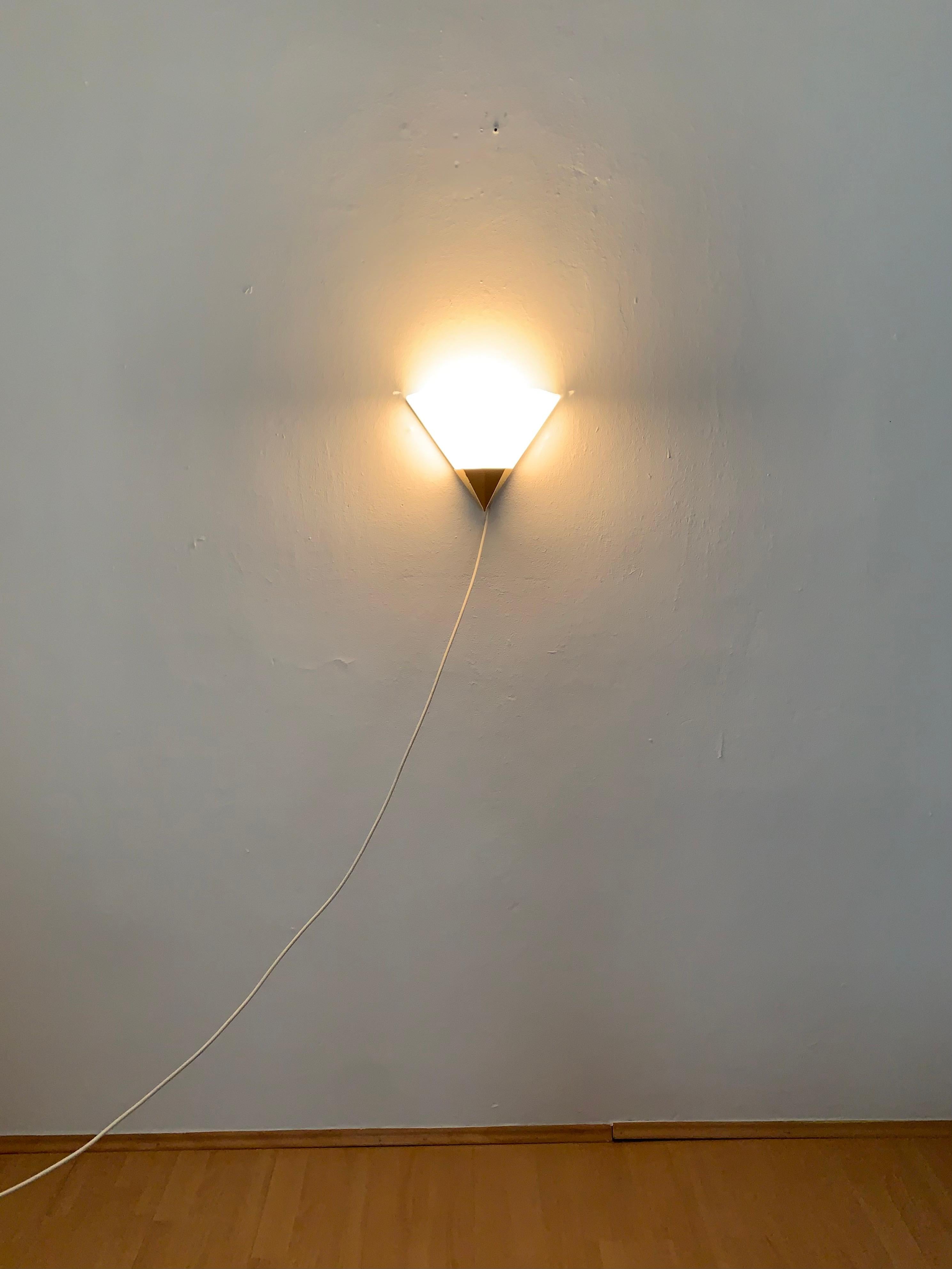 Opaline Wall Lamp by Glashütte Limburg For Sale 1
