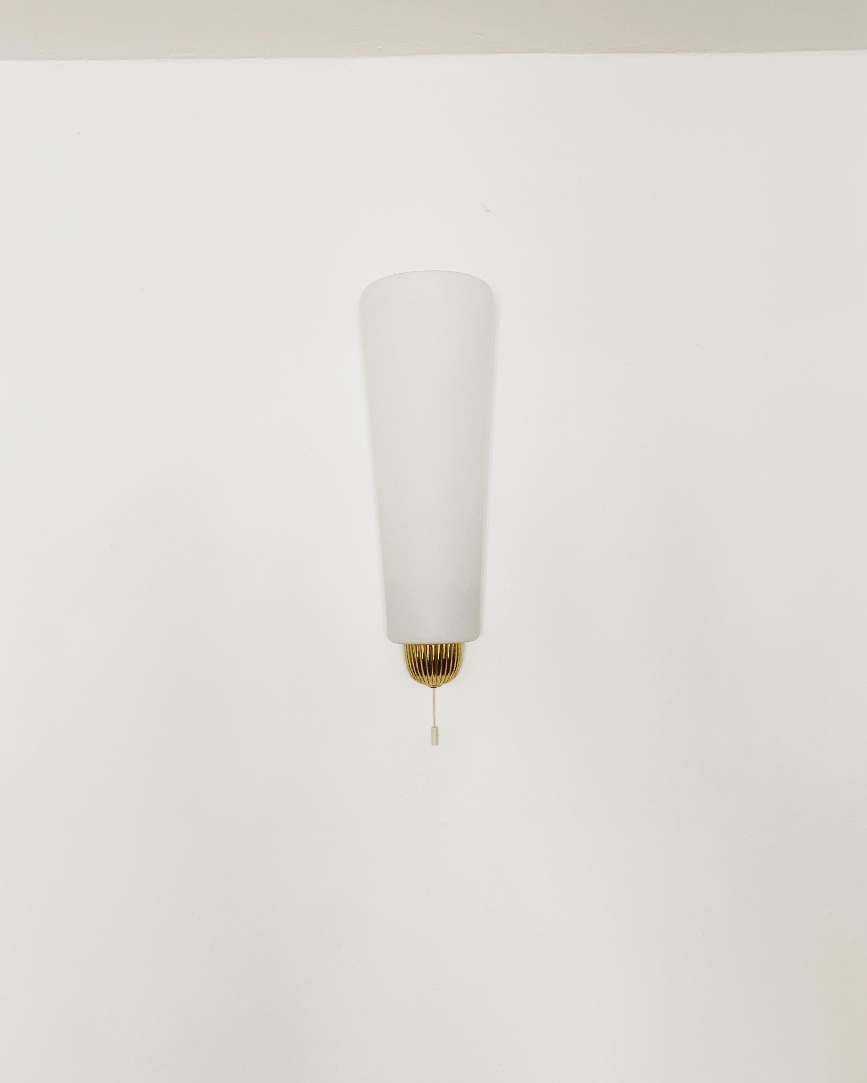 Opaline Wall Lamp by Wilhelm Wagenfeld for Peill and Putzler For Sale 3
