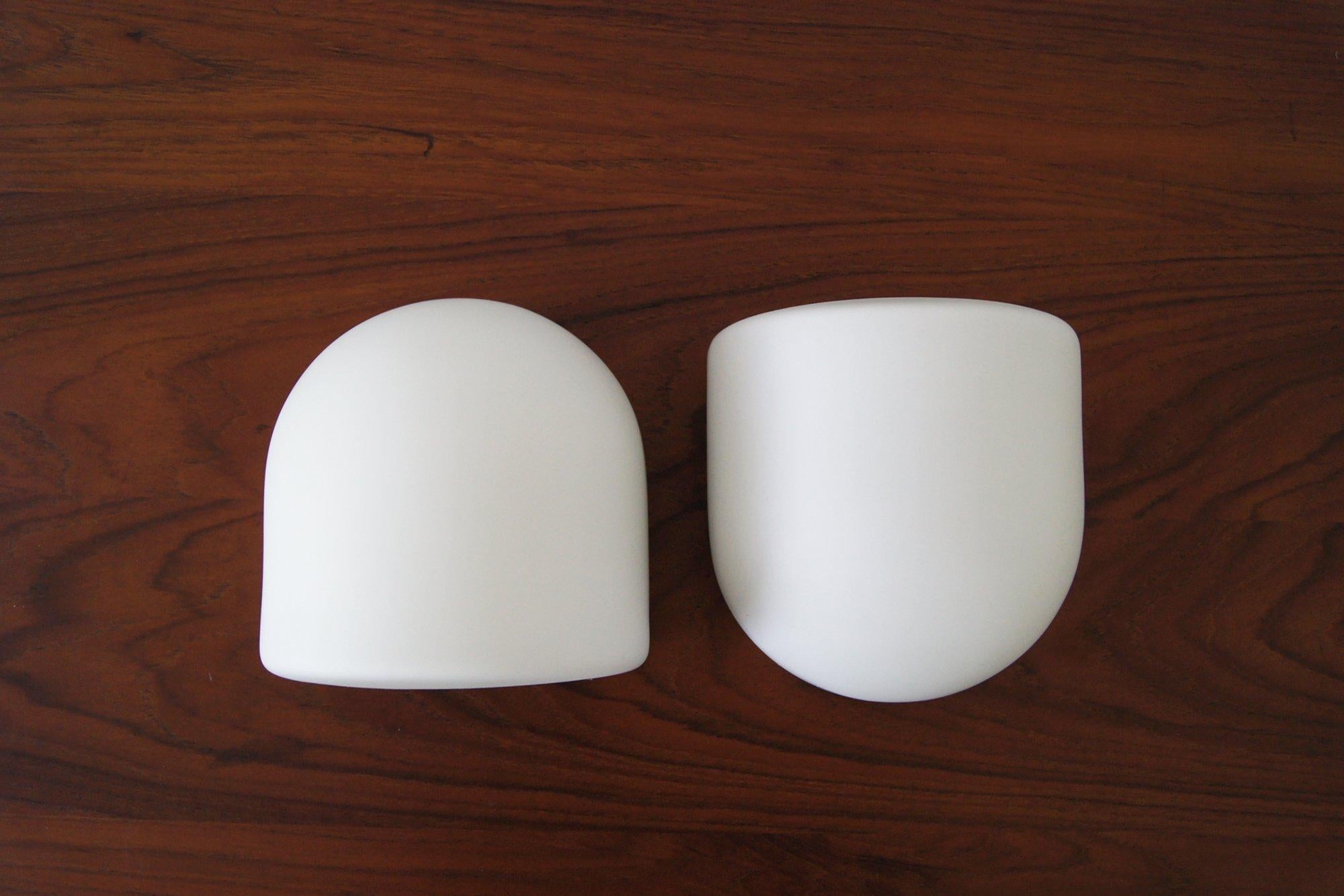 Lámparas de pared Opaline de Staff Leuchten, set de 2 Metal en venta