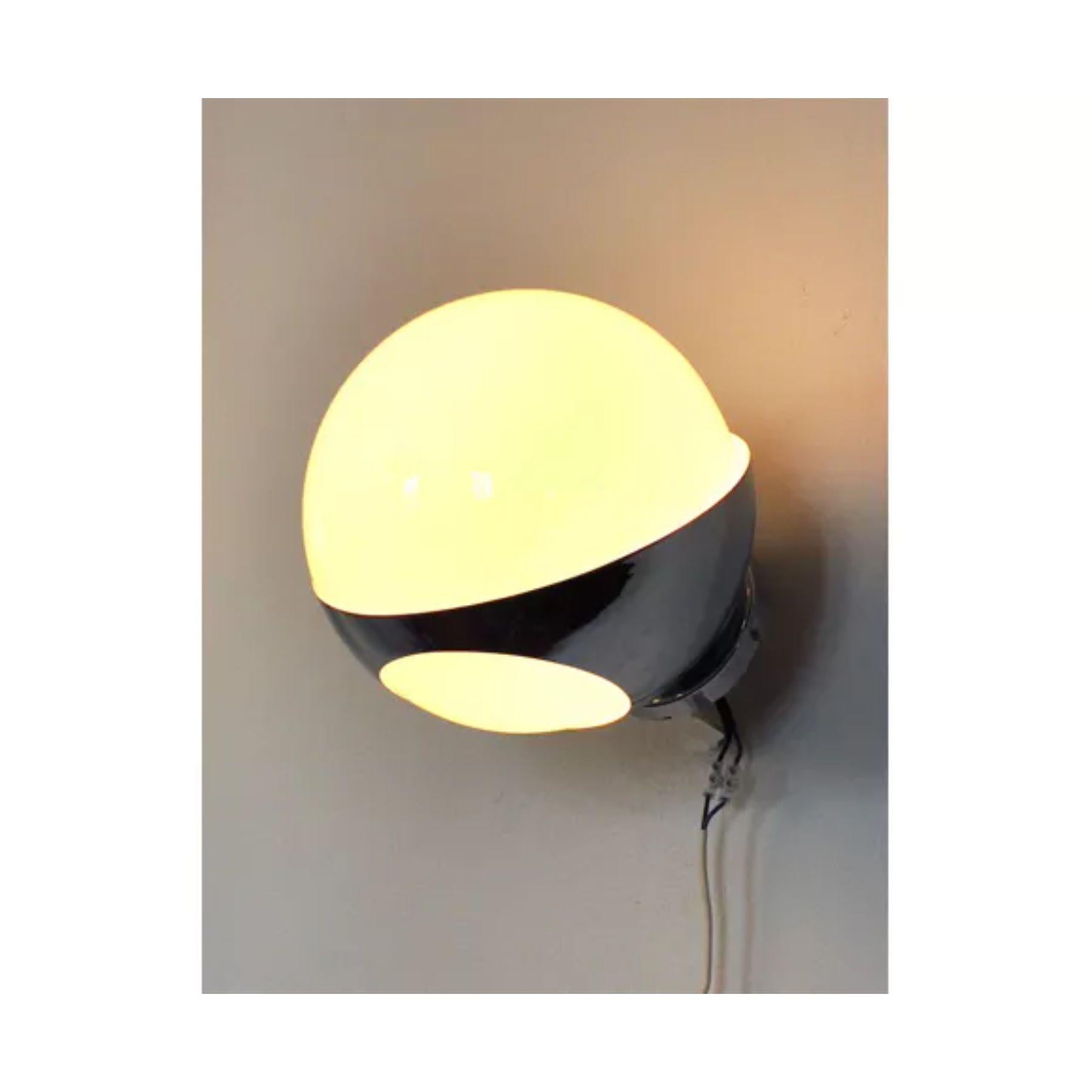 Mid-20th Century Opaline Wall Light Space Age, Italy, 1960