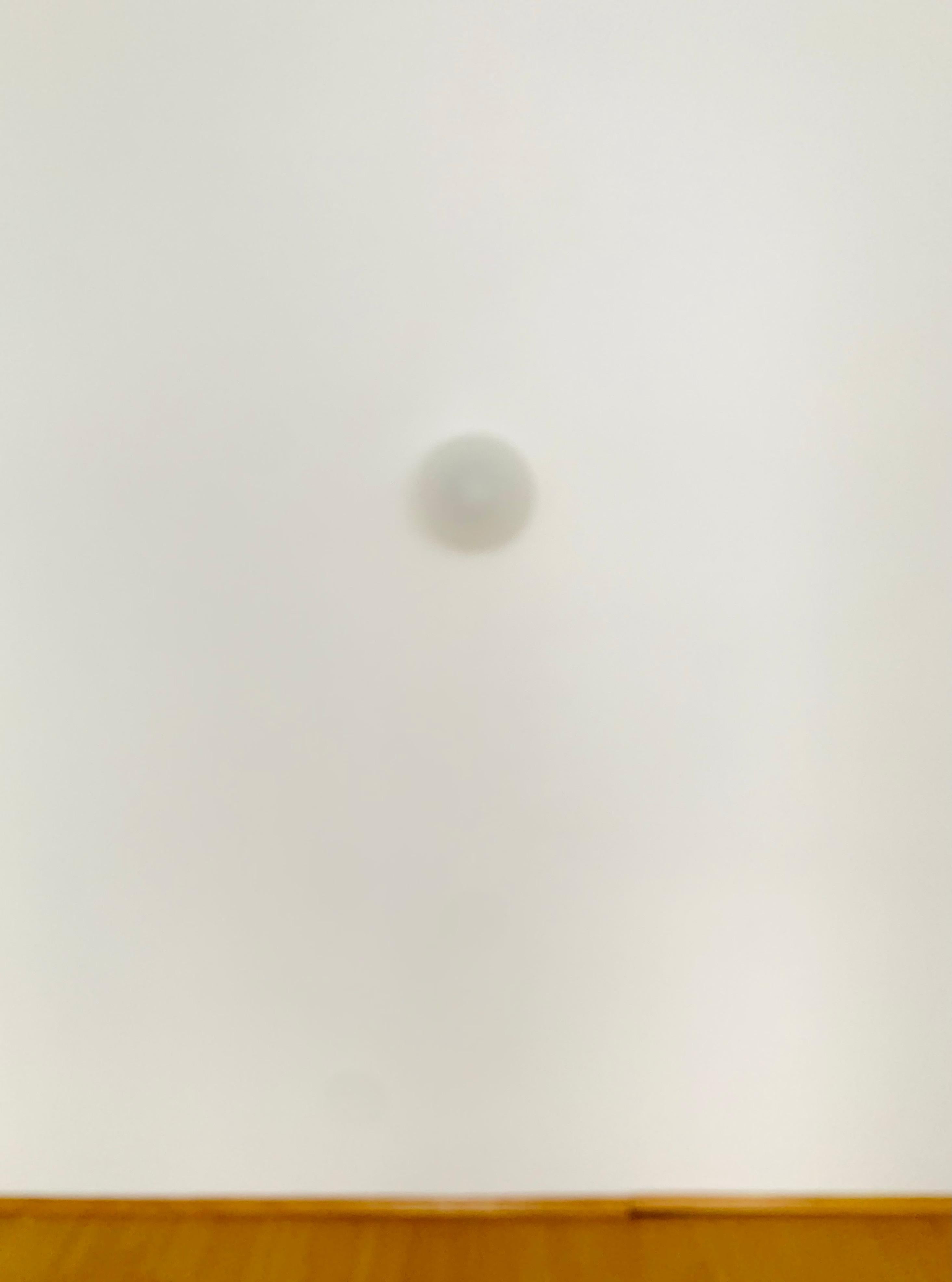 Metal Opaline Wall or Ceiling Lamp For Sale