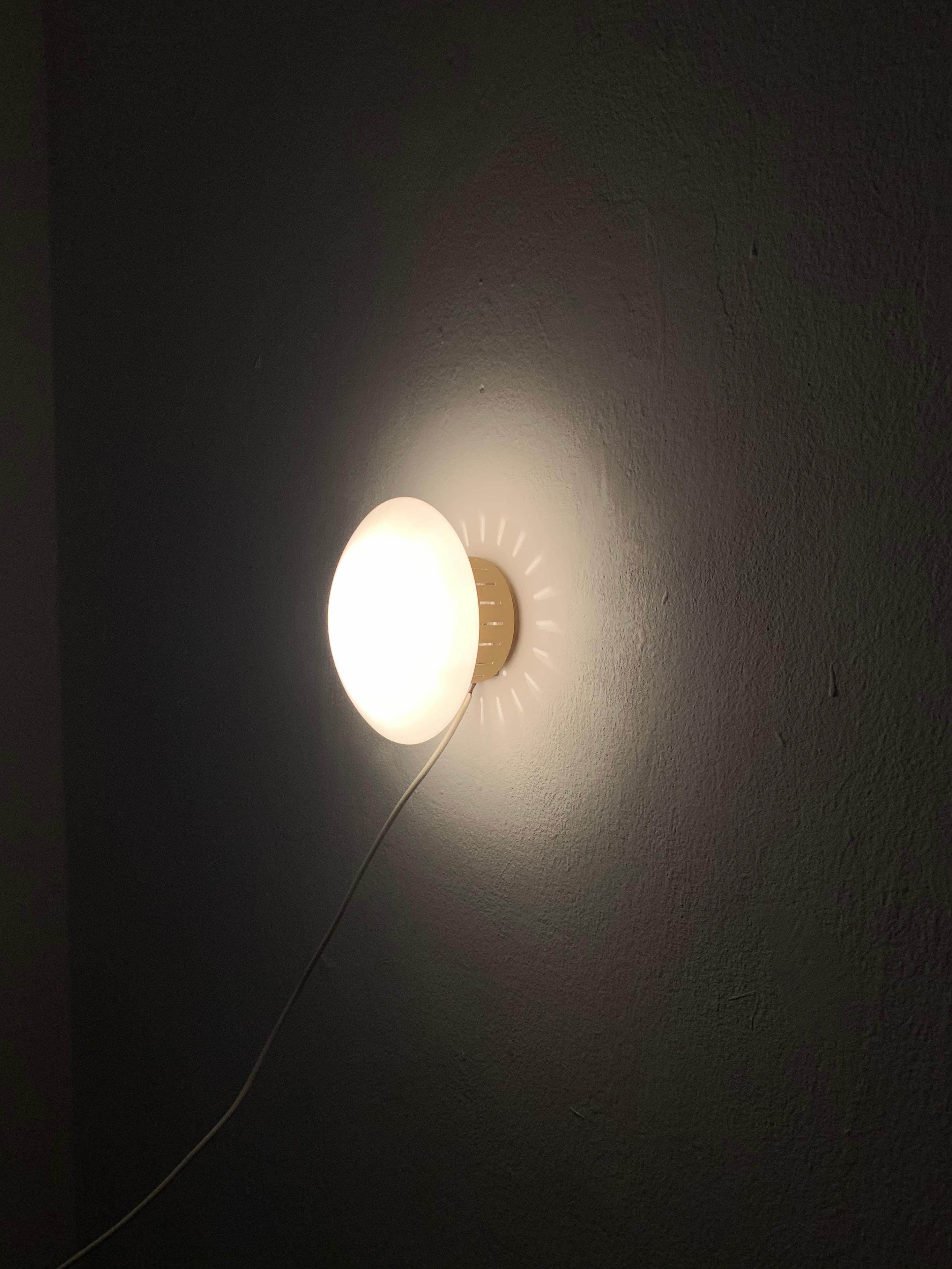 Opaline Wall or Ceiling Lamp For Sale 2