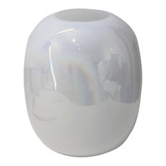 Opaline White Murano Vase