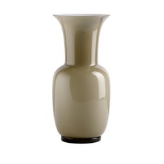 Opalino Glass Vase in Sand by Venini