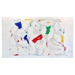 Georges Ferrato, "Opaque III" 1985 - Abstract Oil Painting