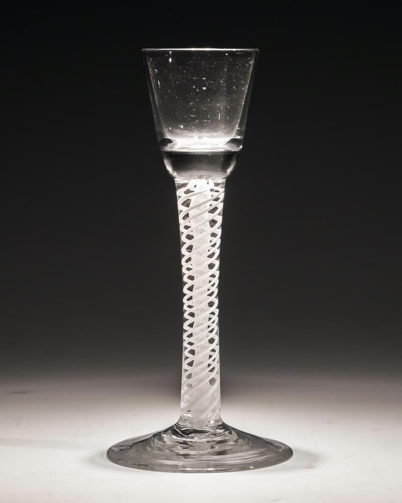 Opaque Twist Cordial Glass In Good Condition For Sale In Steyning, West sussex