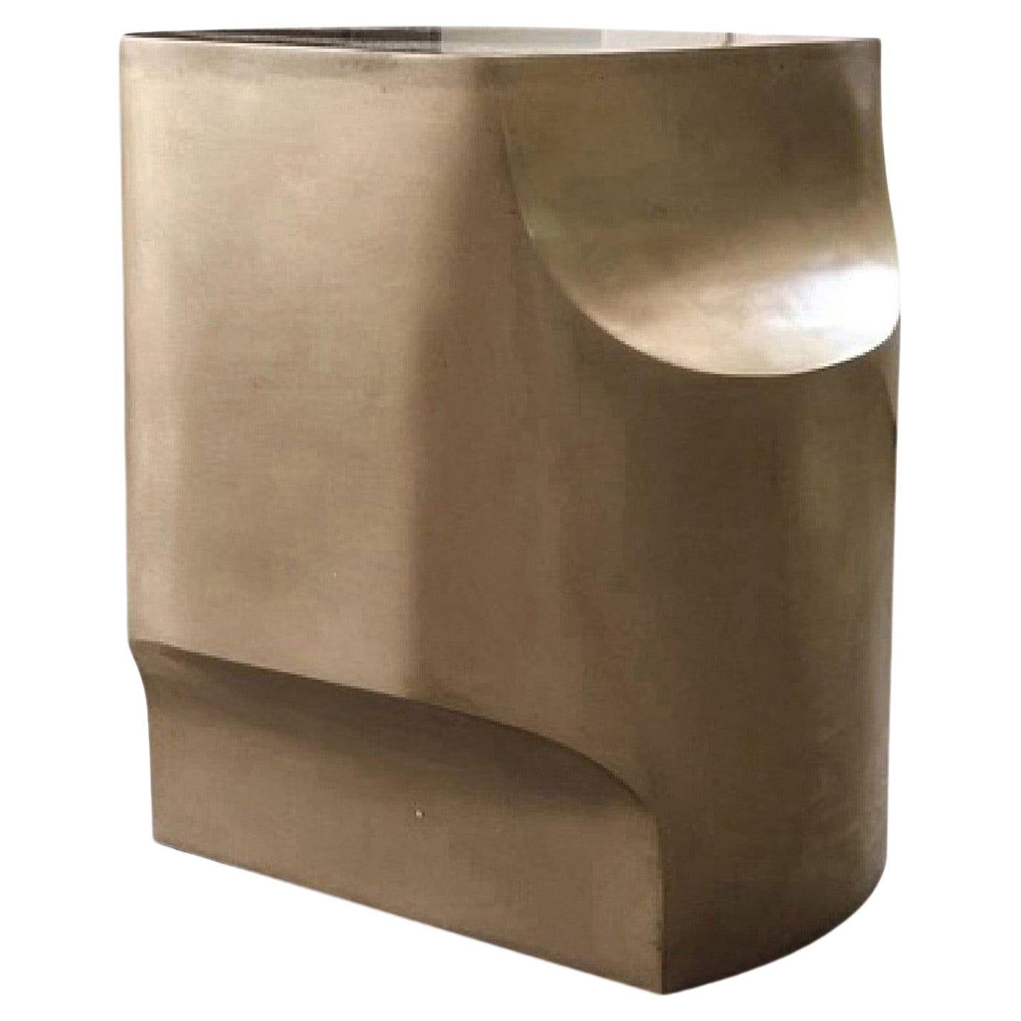 OPE Side Table in Bronze Brushed by Collection Particuliere