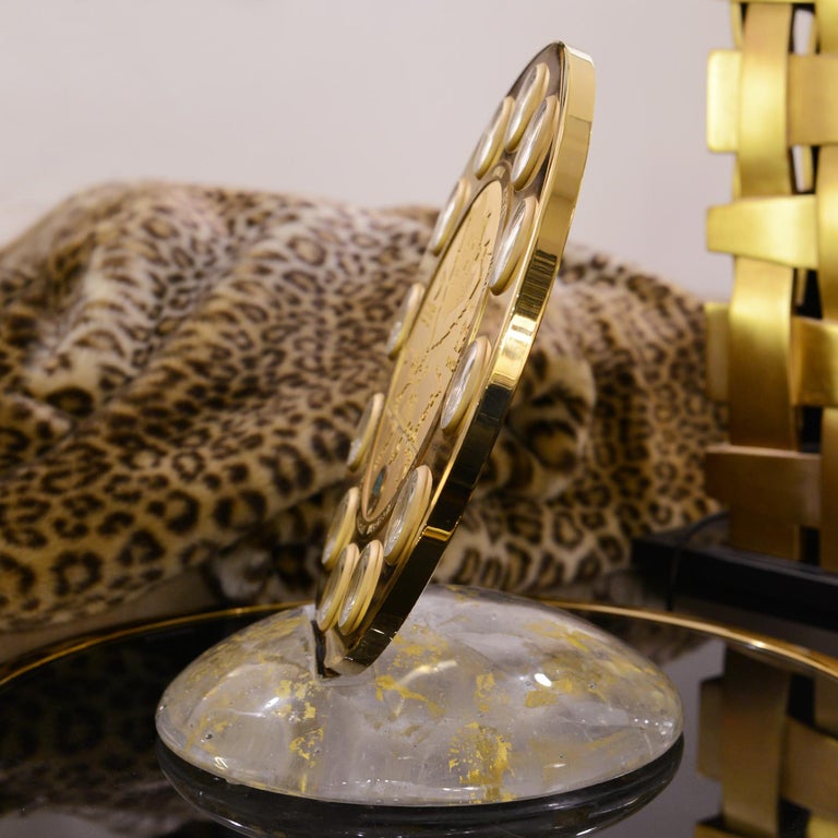 OPEC Gold Clock In New Condition For Sale In Paris, FR