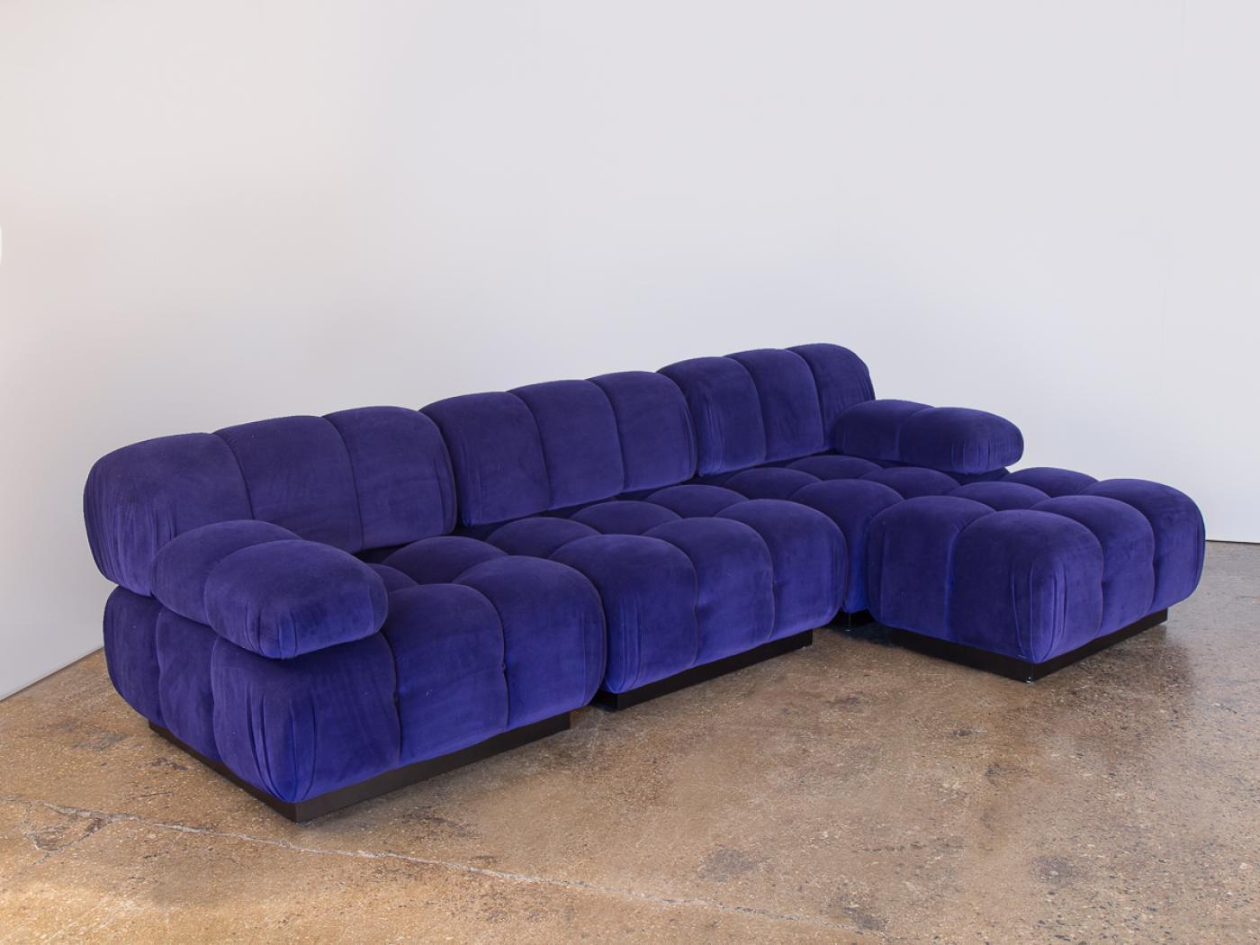 OAM Design Studio presents our first in a line of custom contemporary design sofas. The Modular Tufted Sofa is a luxurious form crafted with deep tufted cushions for supreme comfort. Our design is inspired by the opulence of 1970s Italian and