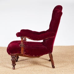 Open Arm Library Club Chair