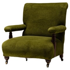 Open Armchair in Chenille by Pierre Frey, England, circa 1900