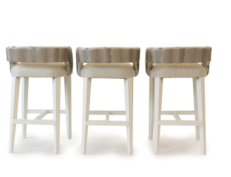 Open Back Bar or Counter Stool For Sale at 1stDibs