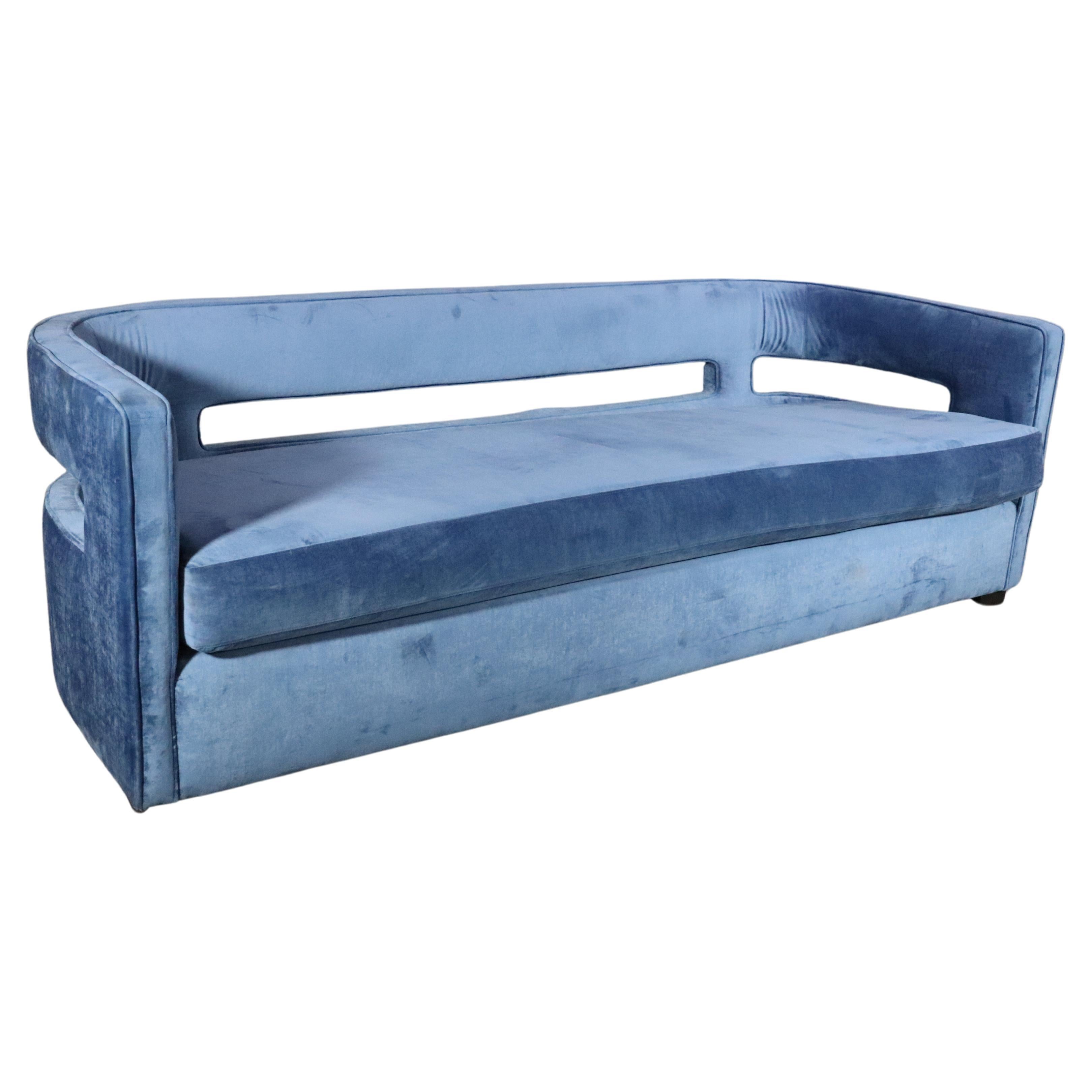 Lou Hodges style Open Back Curved Sofa