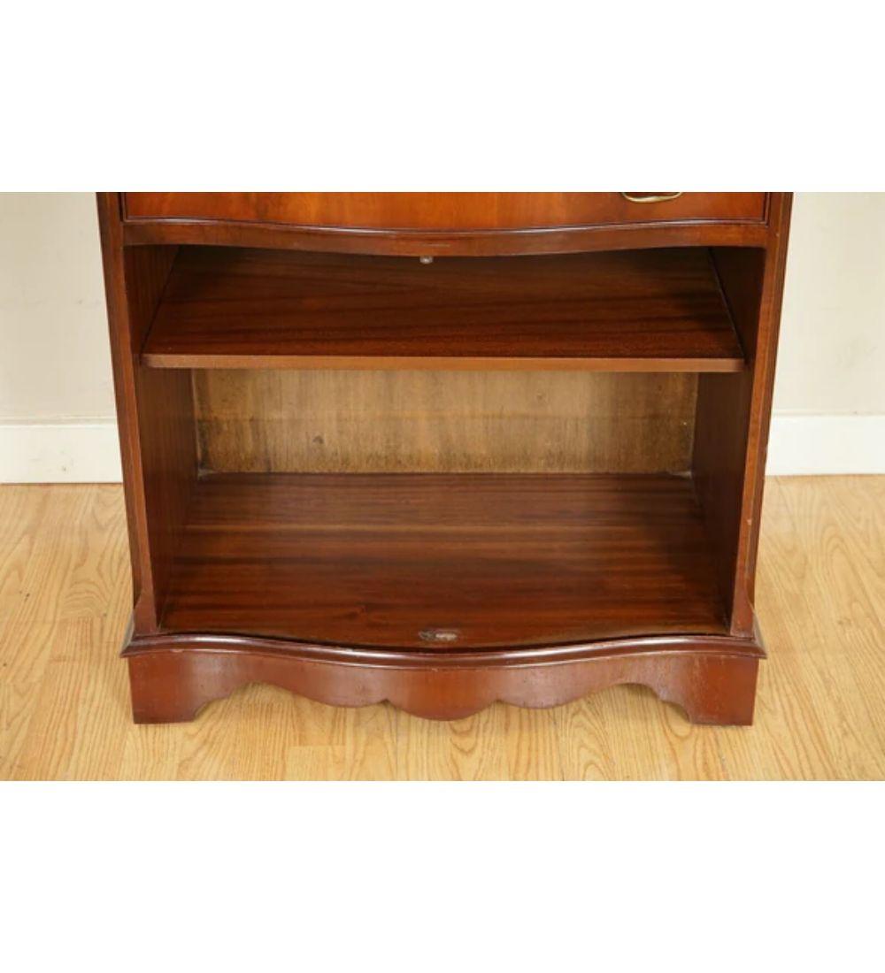 Open Bookcase Cabinet with Shelves Serving Tray and Drawer For Sale 1