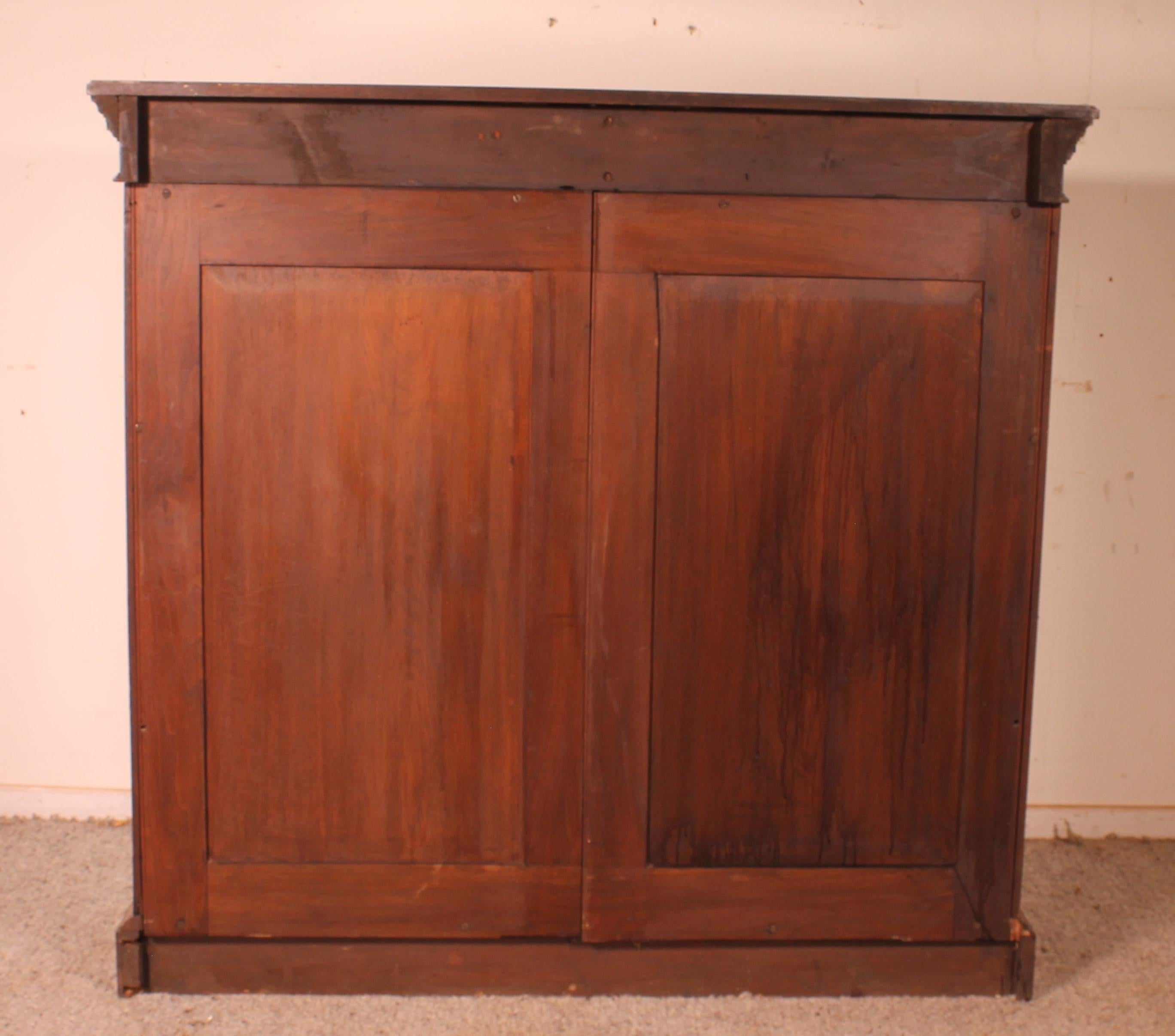 Open Bookcase In Mahogany 19 ° Century-england For Sale 1