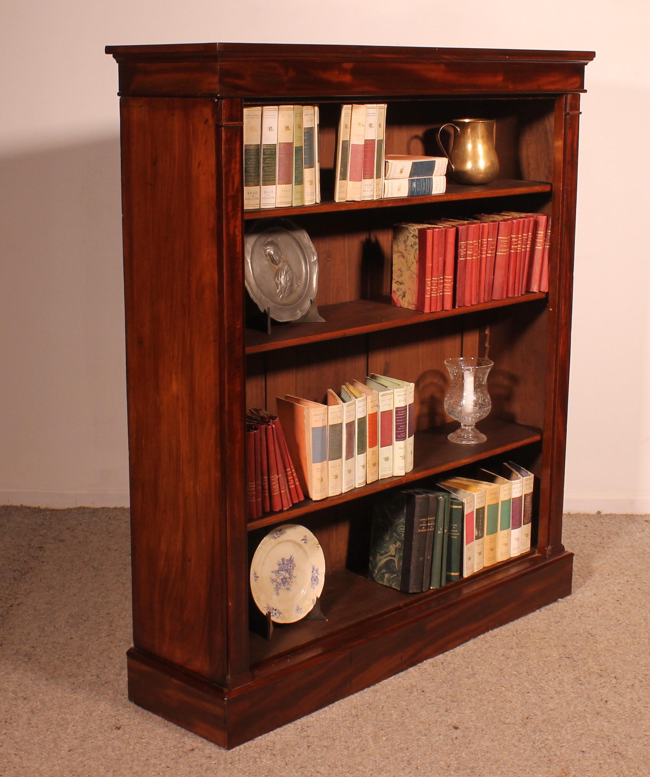 Open Bookcase In Mahogany From The 19th Century-england For Sale 5