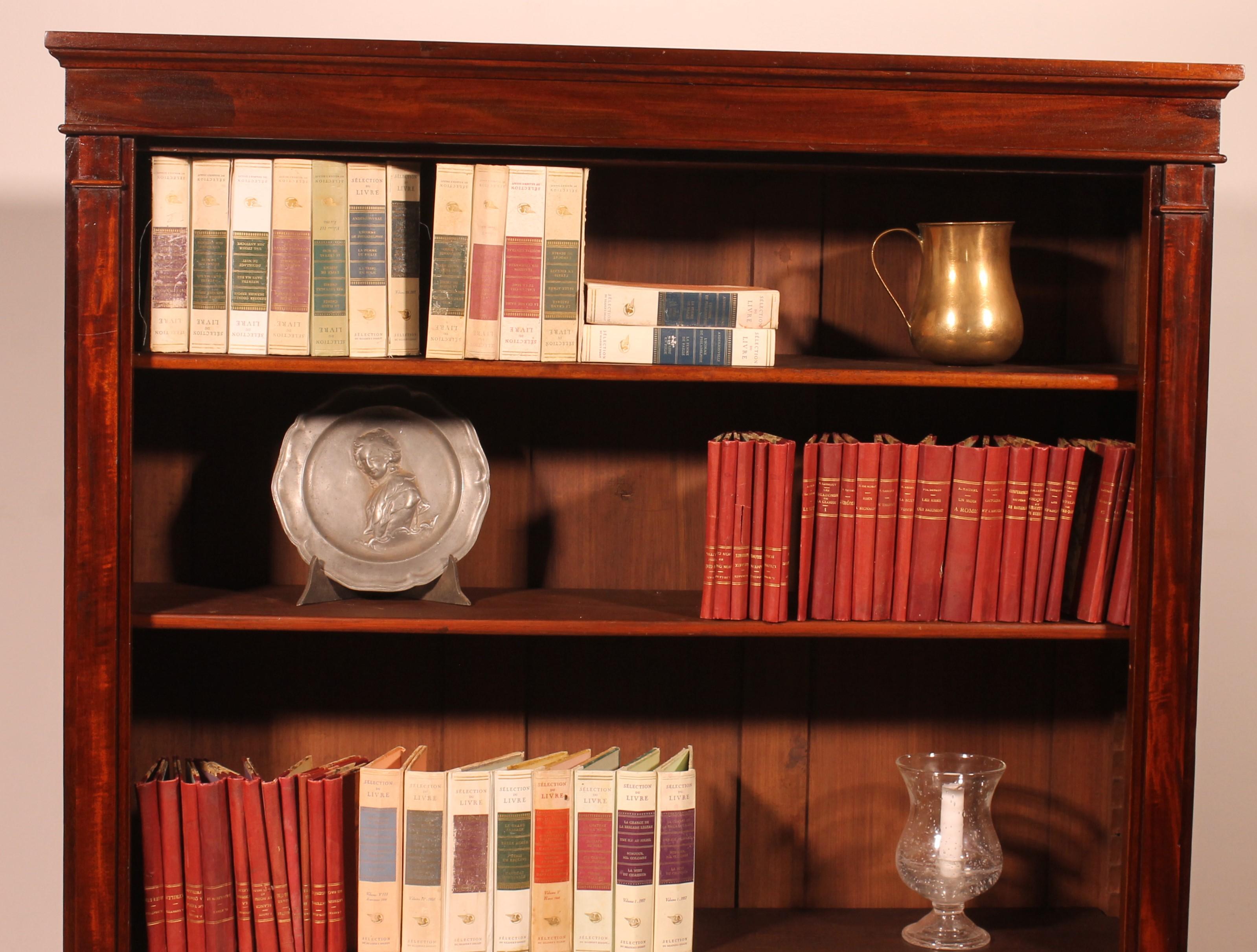 British Open Bookcase In Mahogany From The 19th Century-england For Sale