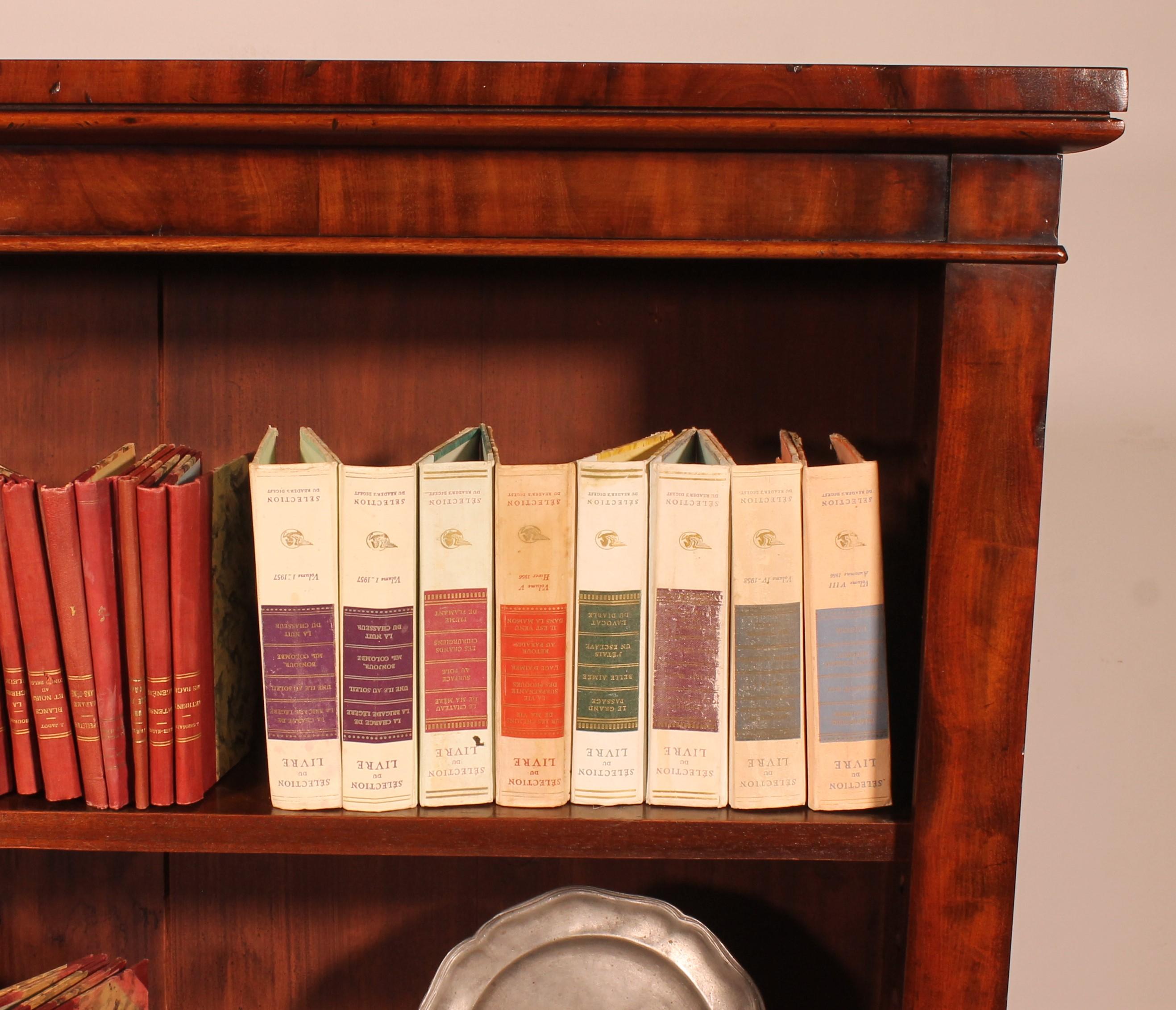 Librería Abierta De Caoba Del Siglo XIX-Inglaterra en Bueno estado para la venta en Brussels, Brussels