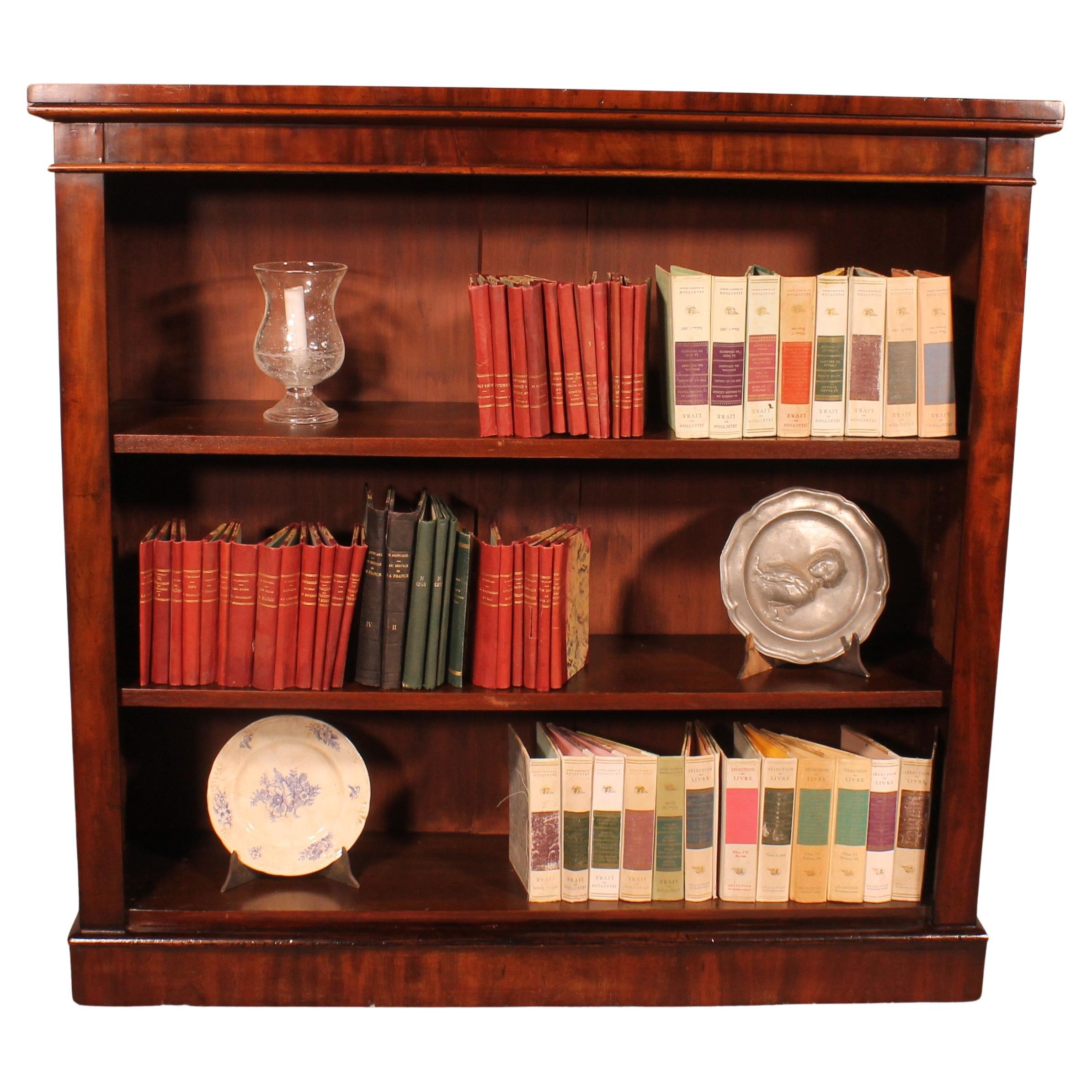 Open Bookcase In Mahogany From The 19th Century-england For Sale