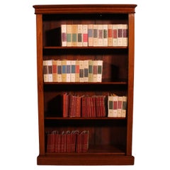 Open Bookcase In Mahogany With Inlays From The 19th Century - England