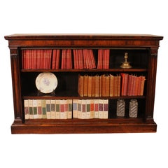 Antique Open Bookcase in Rosewood circa 1800 Regency Period