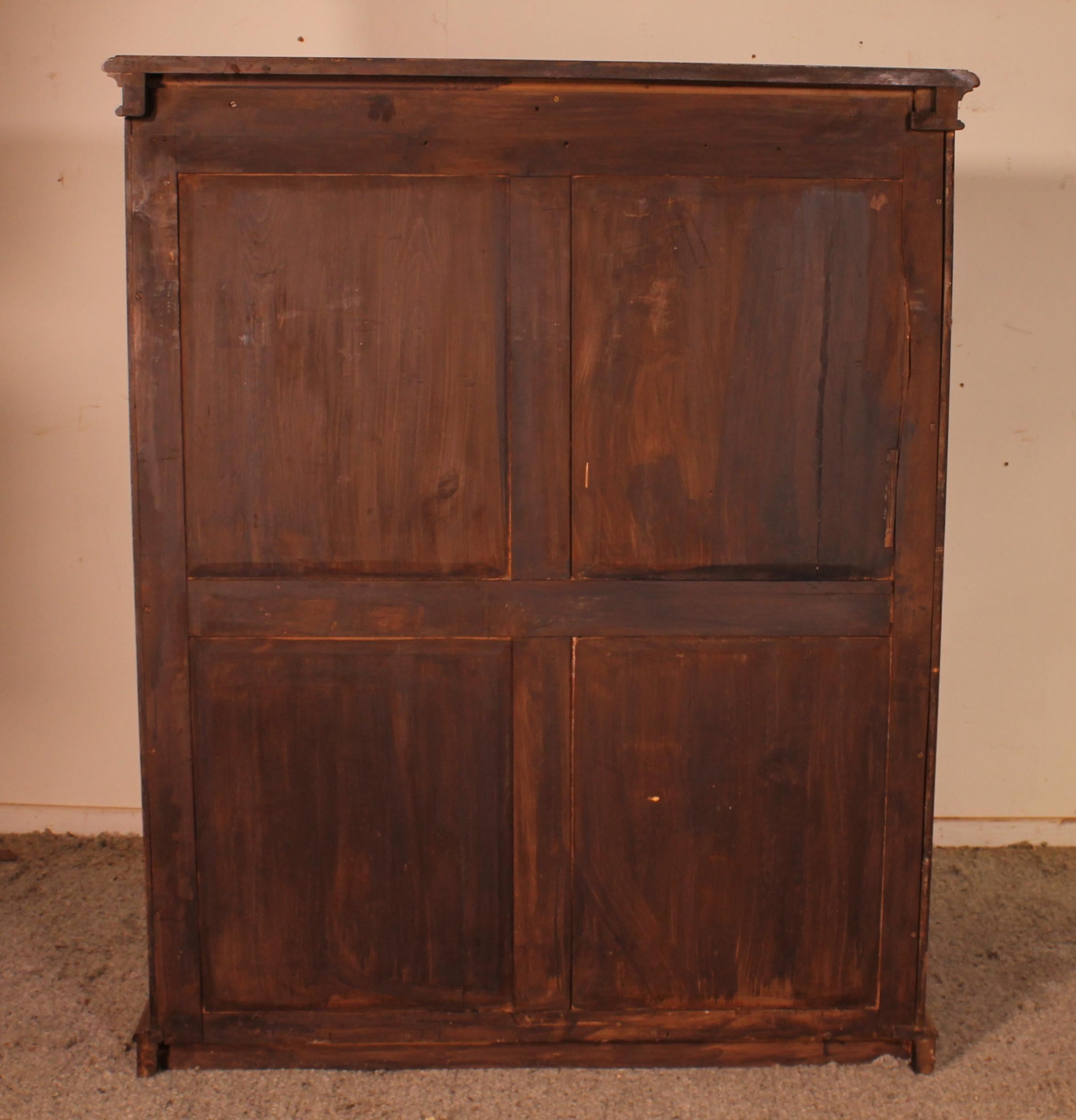Open Bookcase in Walnut 19 ° Century-England For Sale 3