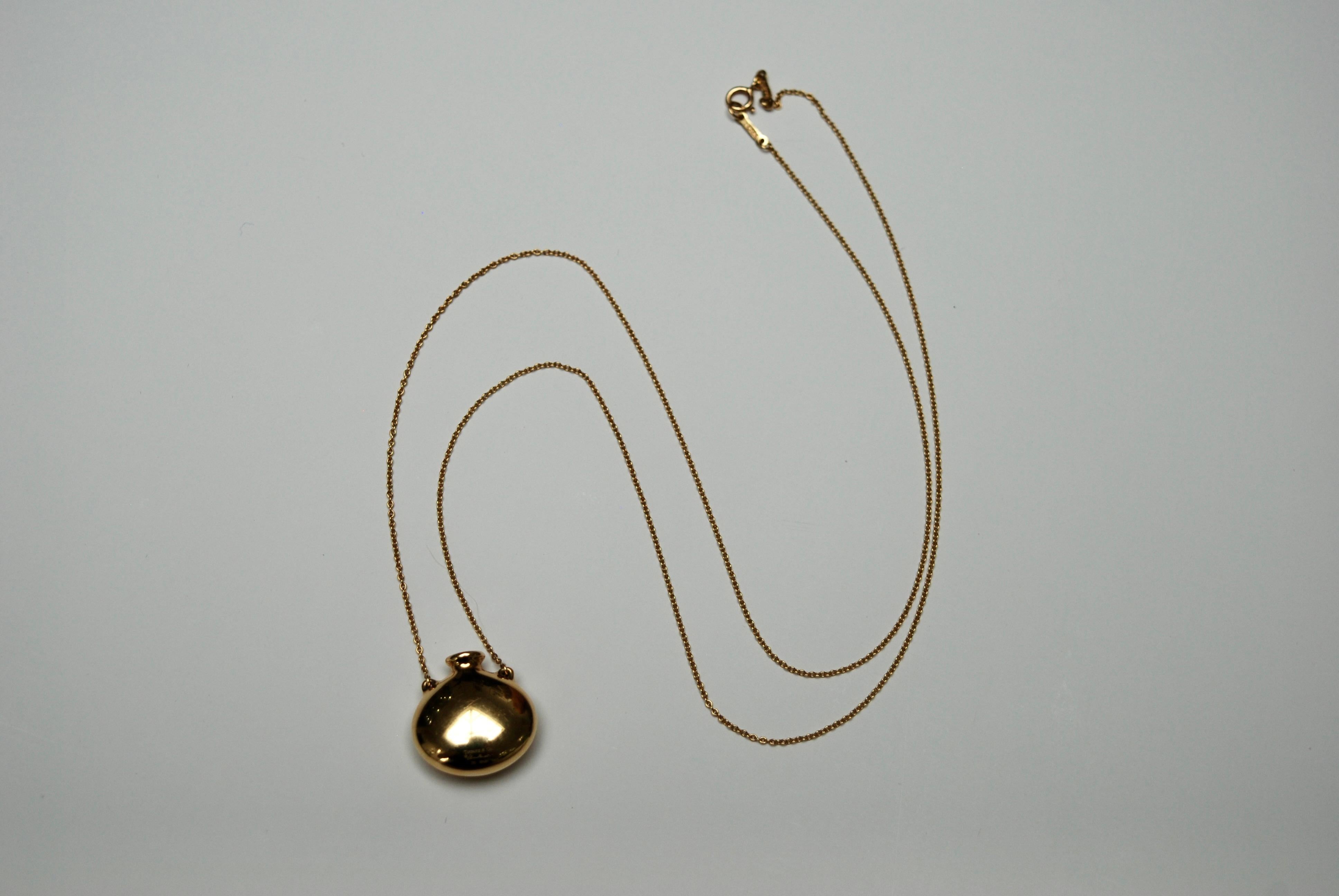 Open Bottle Necklace by Elsa Peretti for Tiffany & Co. For Sale 3
