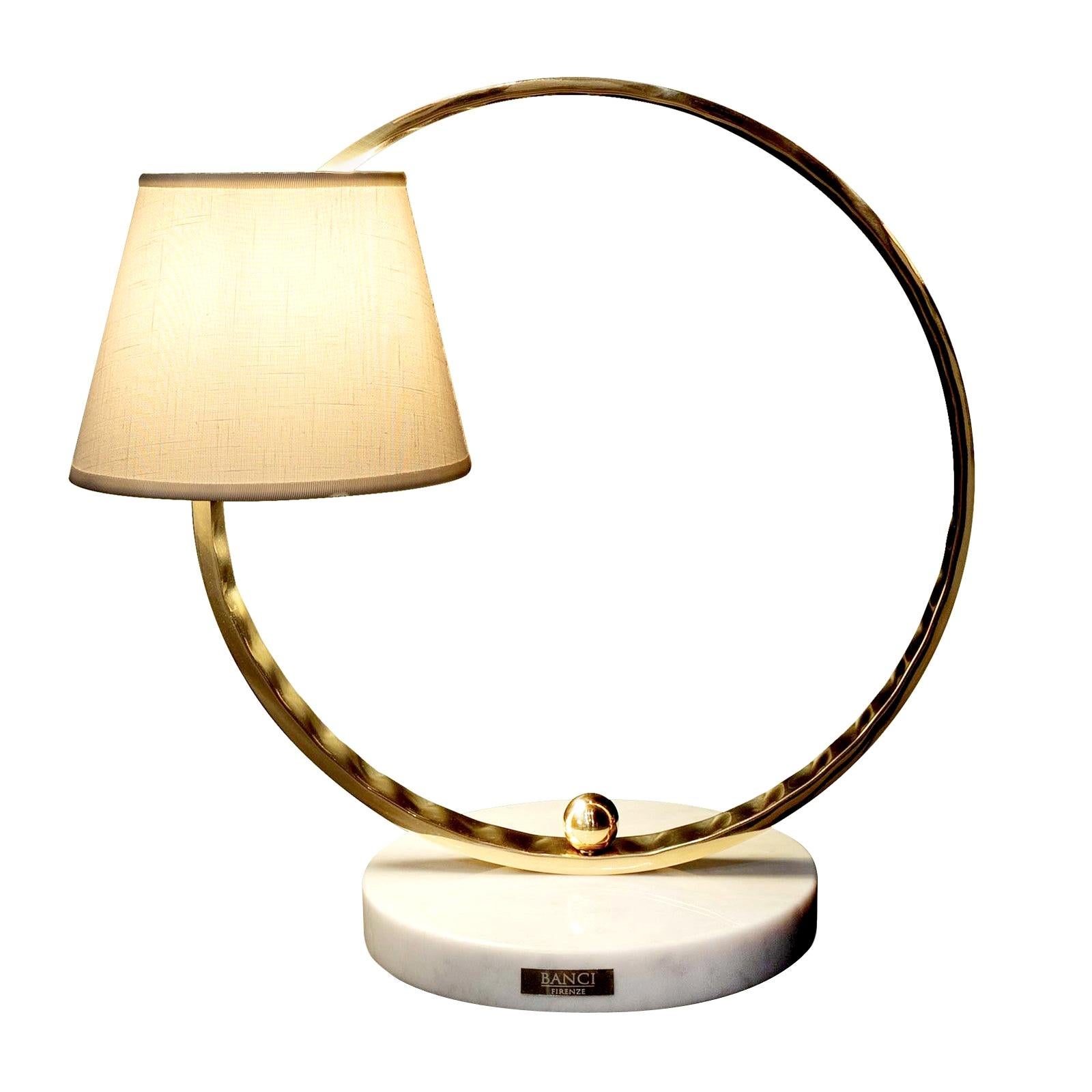Open Circle Single Light Table Lamp