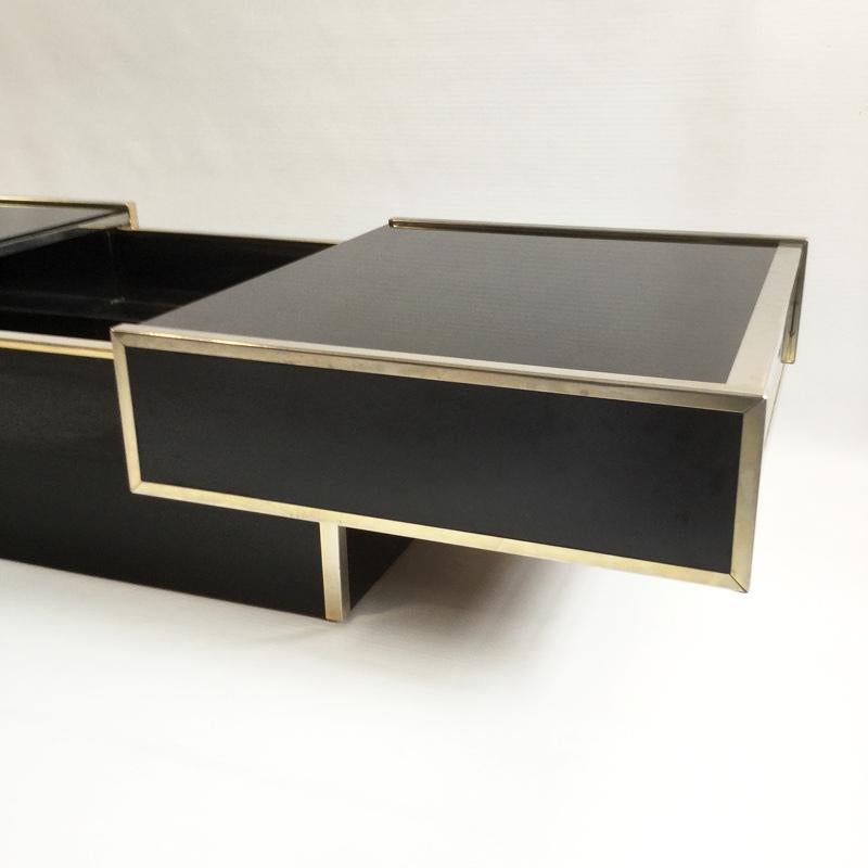 Table basse de bar ouverte de la Maison Lancel dans le style de Willy Rizzo Bon état à London, GB