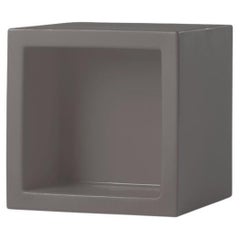 Vitrine modulaire ouverte cube 45 argil gris de SLIDE Studio