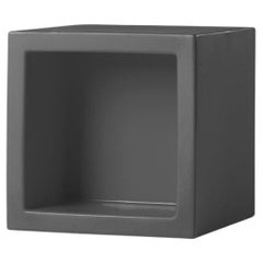 Vitrine modulaire ouverte cube 45 gris éléphant de SLIDE Studio