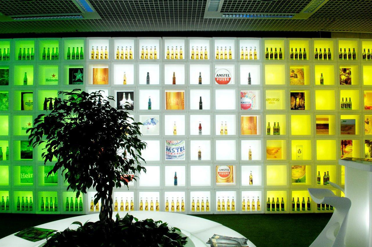 Other Open Cube 45 Lighted Modular Display by SLIDE Studio For Sale