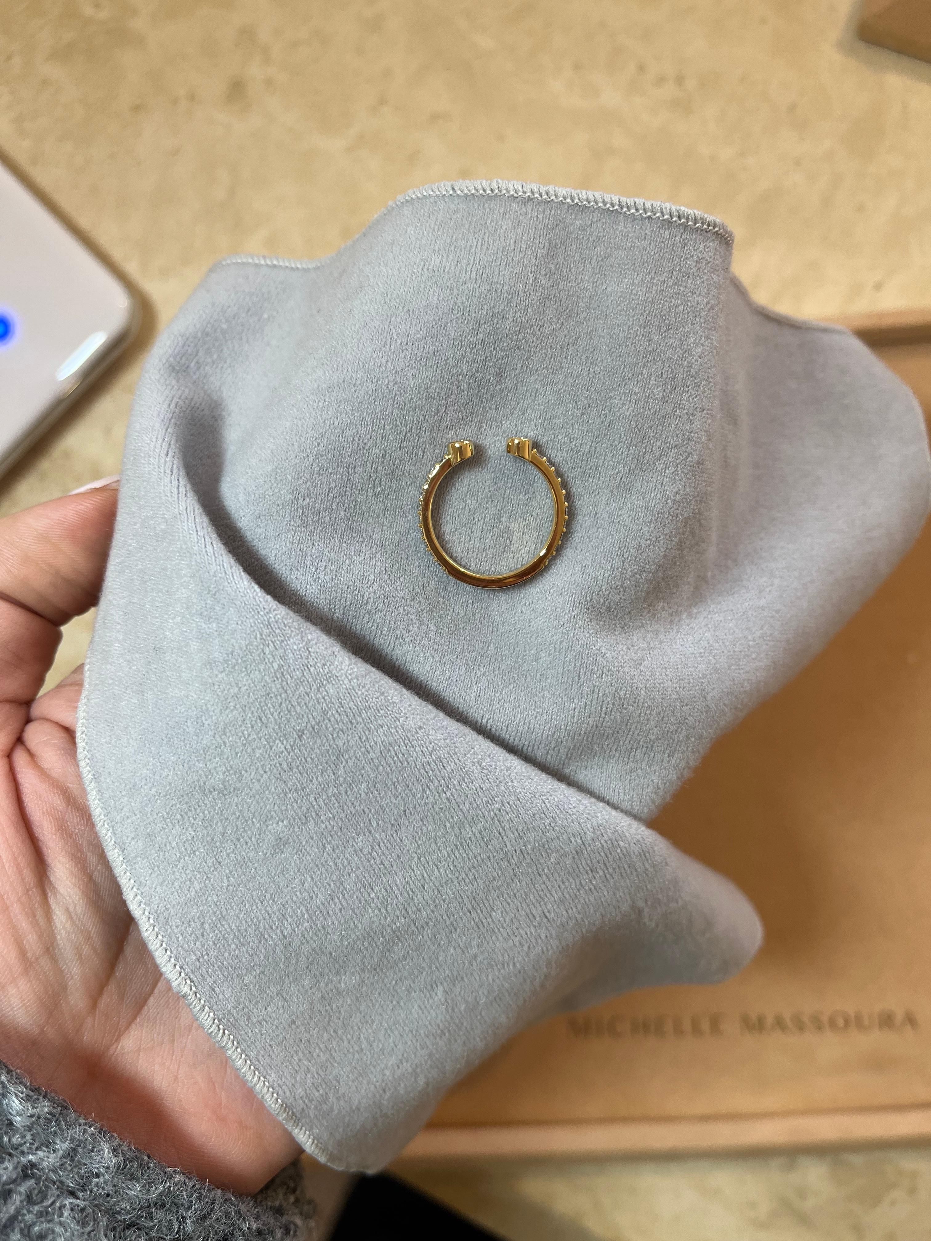 Offener Diamantring 0,56 Karat,  in 18K Gold im Zustand „Neu“ im Angebot in Nicosia, CY